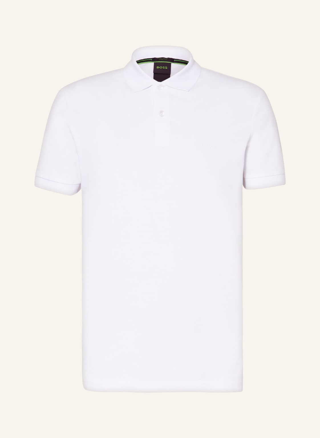 Image of Boss Piqué-Poloshirt Pio 1 Regular Fit weiss