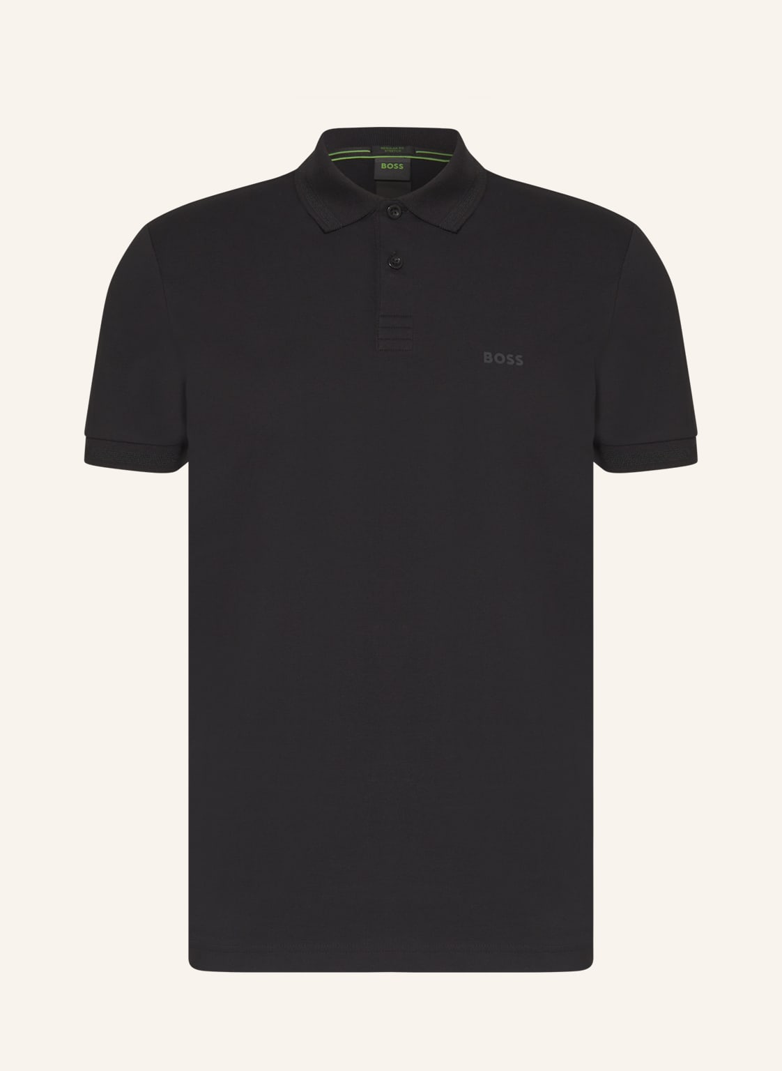 Image of Boss Piqué-Poloshirt Pio 1 Regular Fit schwarz