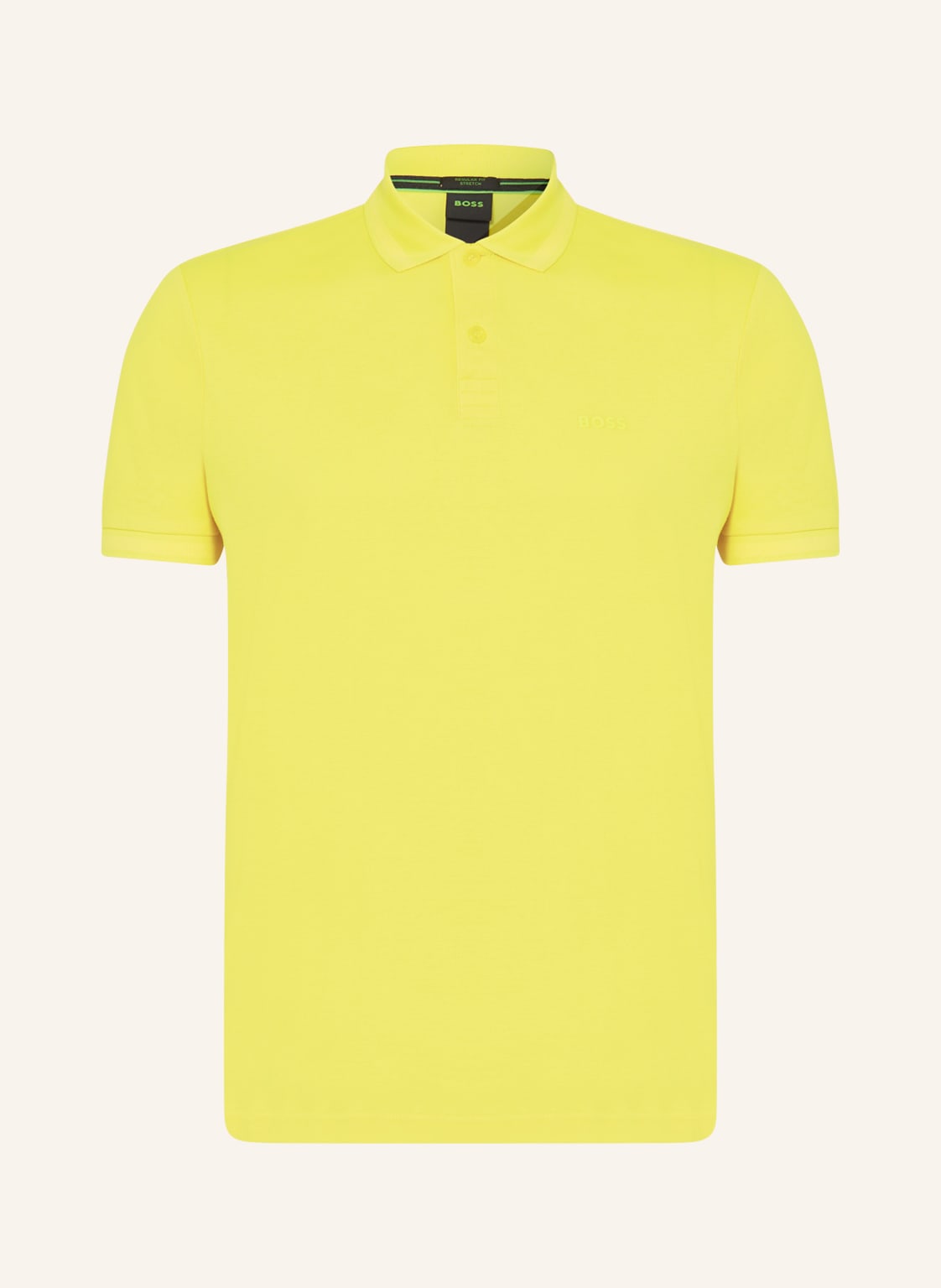 Image of Boss Piqué-Poloshirt Pio 1 Regular Fit gelb