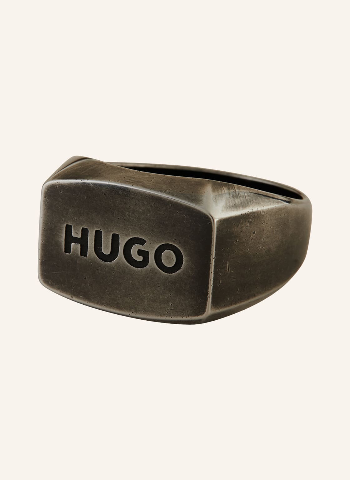 Image of Hugo Ring Logobold grau