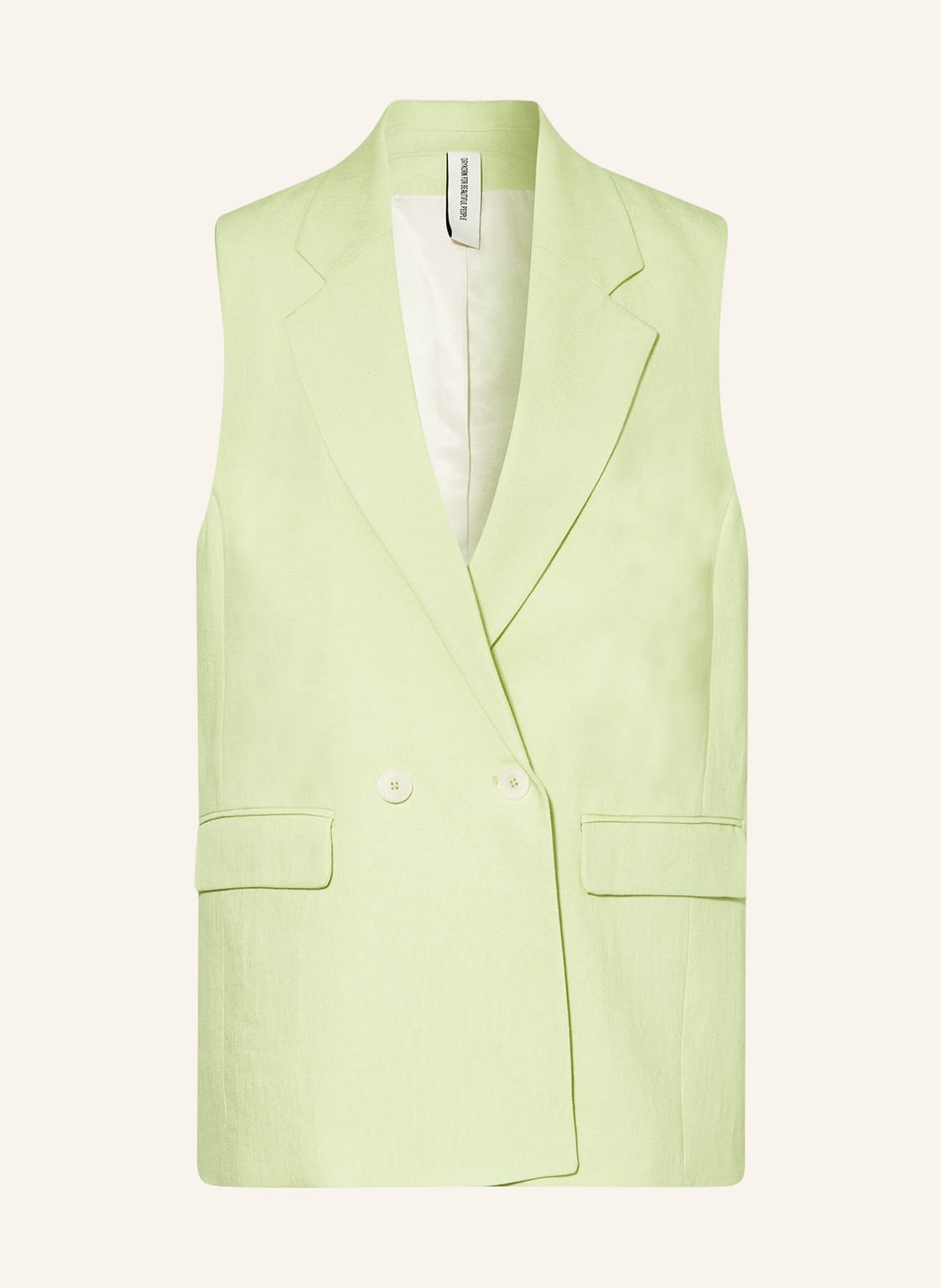 Image of Drykorn Blazerweste Hainault Mit Leinen gelb