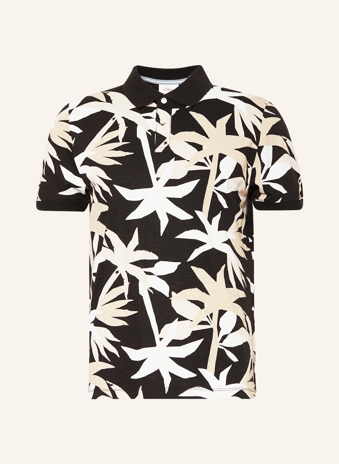 Image of S.Oliver Red Jersey-Poloshirt schwarz