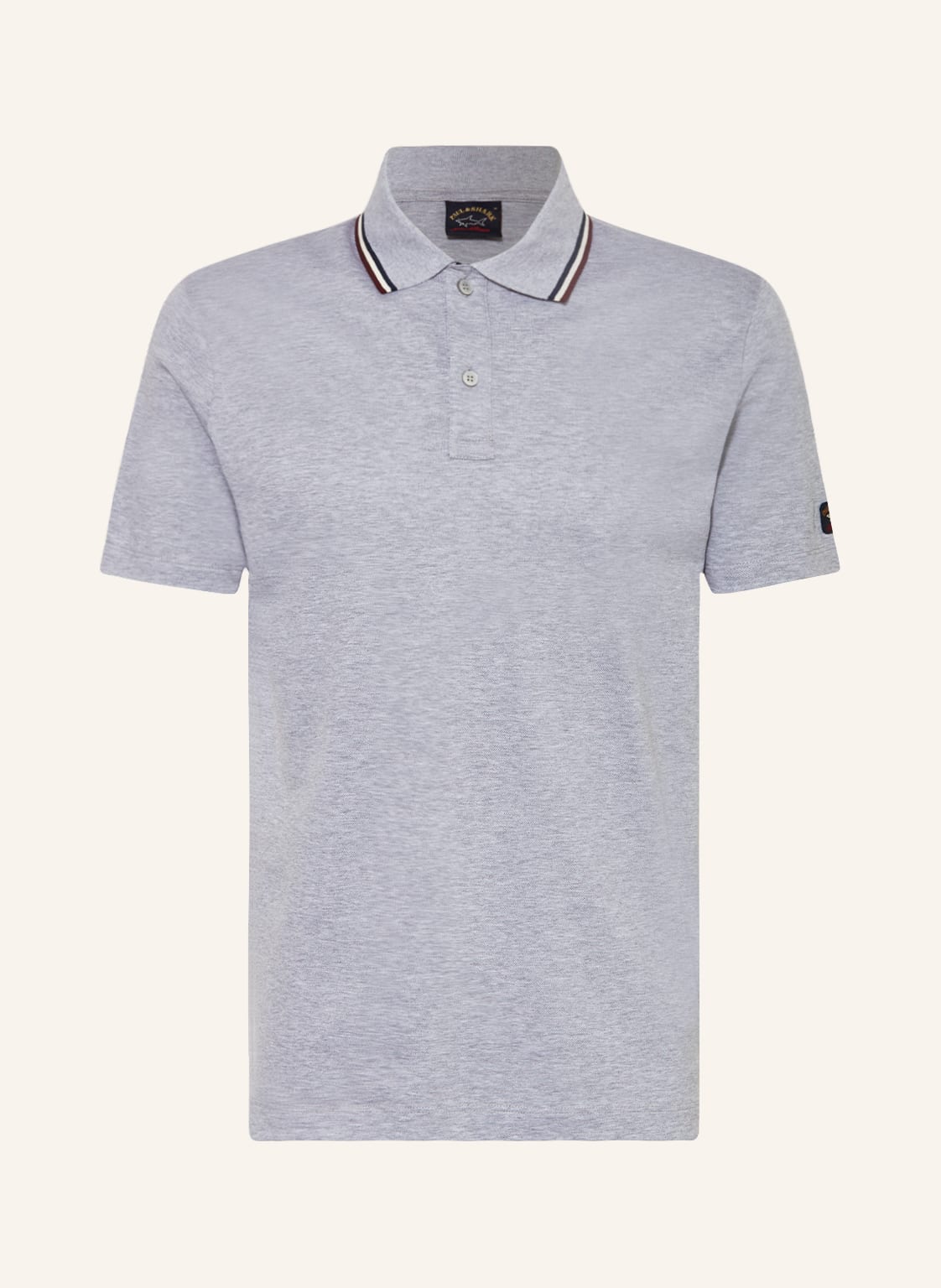 Image of Paul & Shark Piqué-Poloshirt grau
