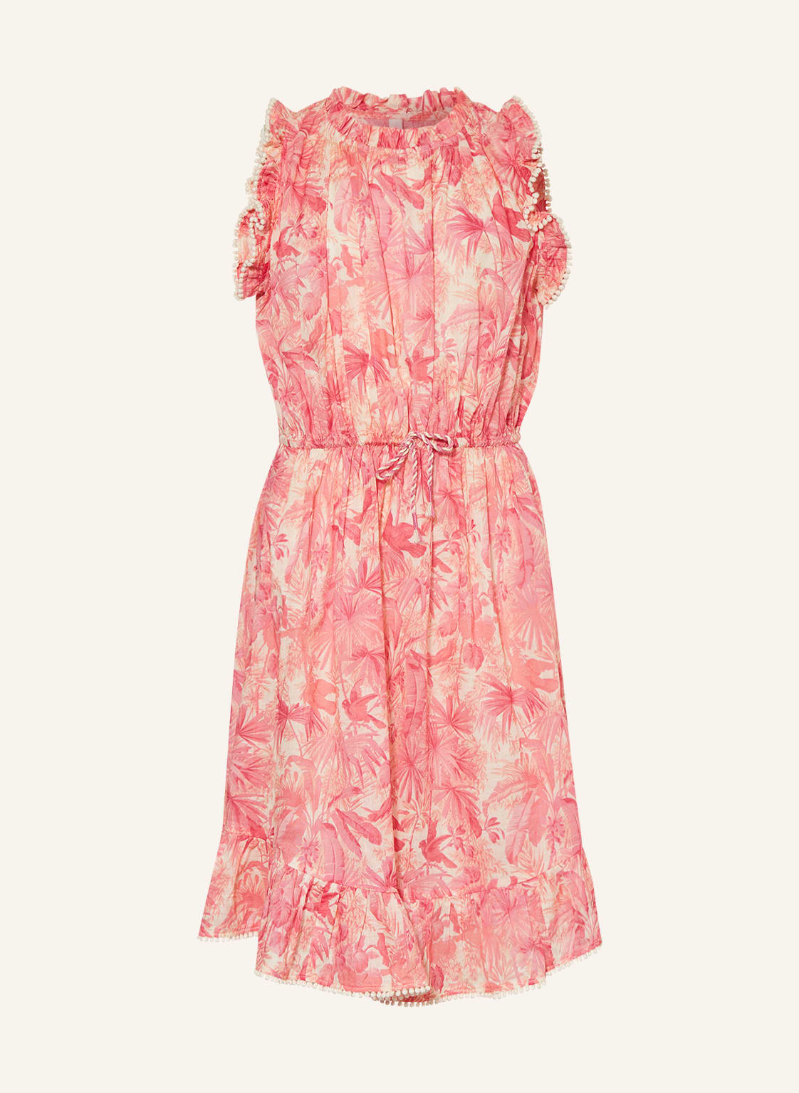 Image of Zimmermann Kleid Ginger Mit Rüschen pink