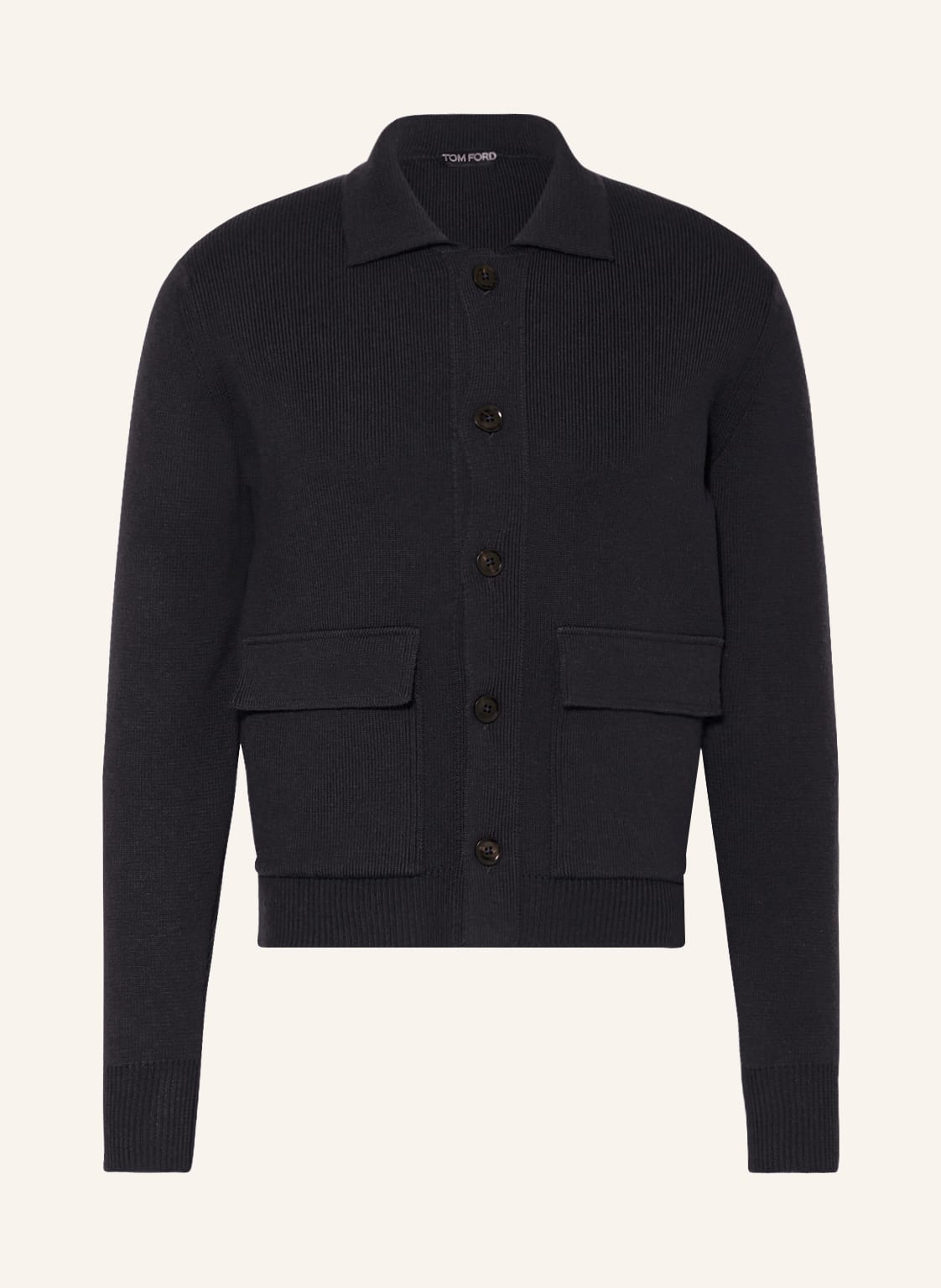 Image of Tom Ford Strickjacke Mit Seide blau