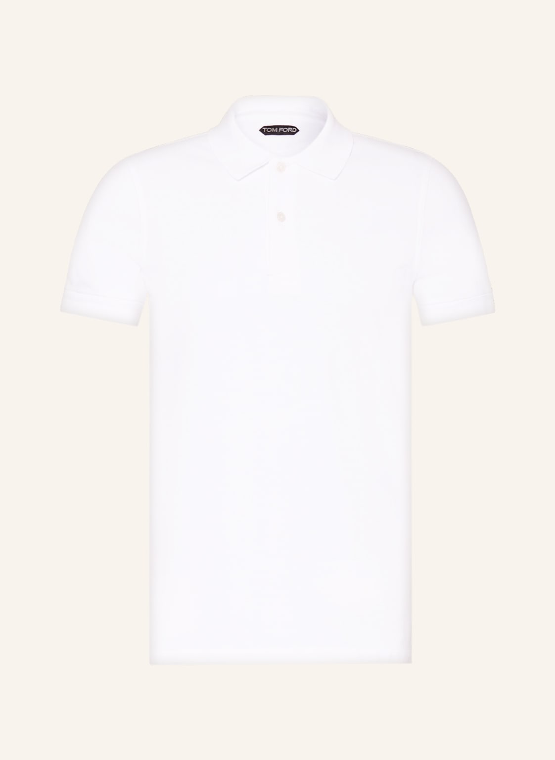 Image of Tom Ford Piqué-Poloshirt weiss