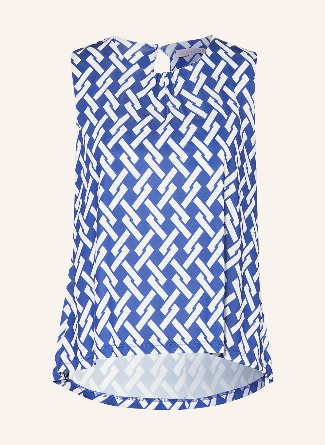 Image of Marivie Blusentop Superduper! blau