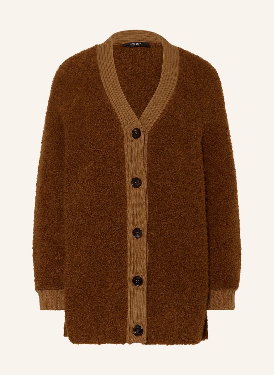Image of Weekend Maxmara Oversized-Strickjacke Enfasi braun