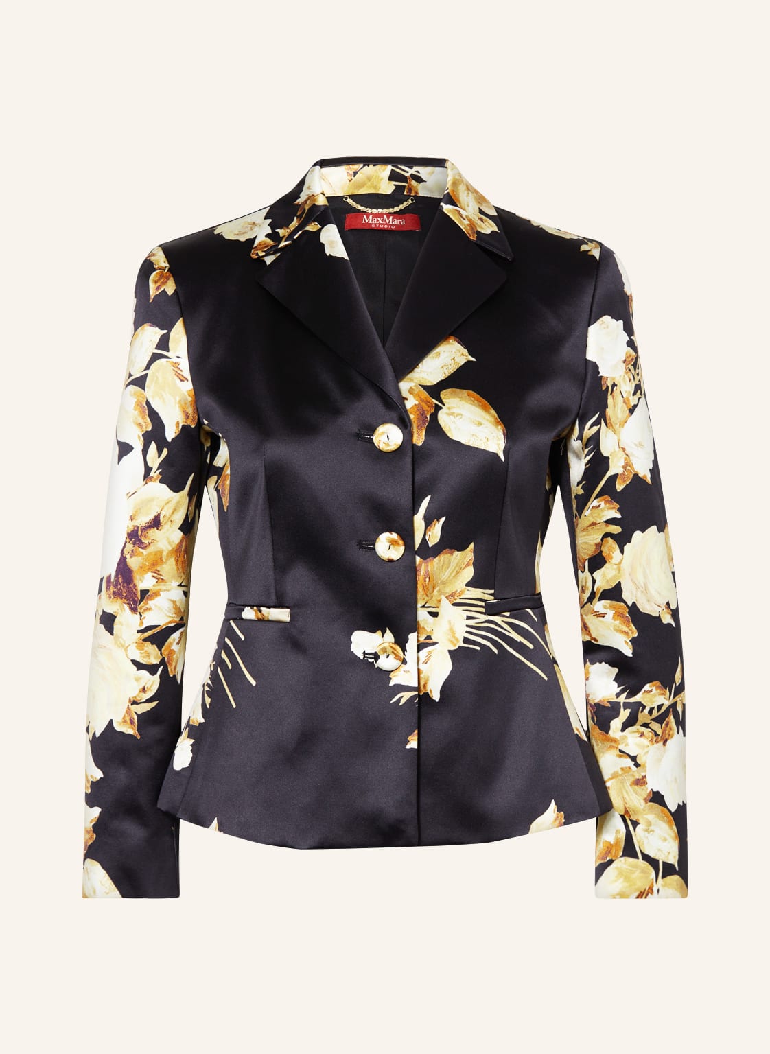 Image of Maxmara Studio Blazer Lorena Mit Seide schwarz