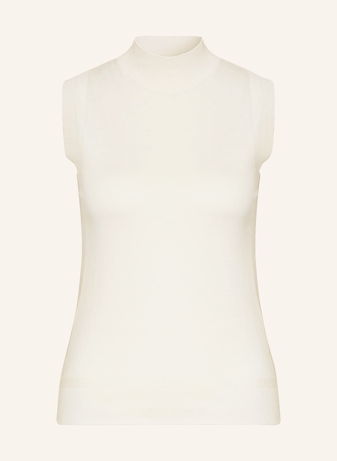 Image of Maxmara Leisure Stricktop Valvola Mit Seide weiss