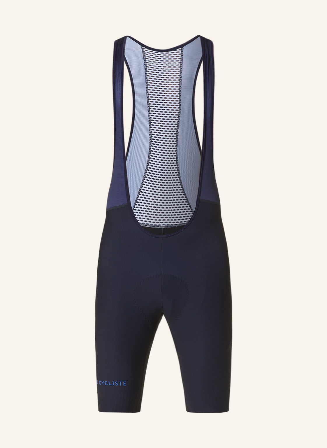 Image of Café Du Cycliste Radhose Marinette Mit Trägern Und Gepolstertem Einsatz Mit Mesh blau