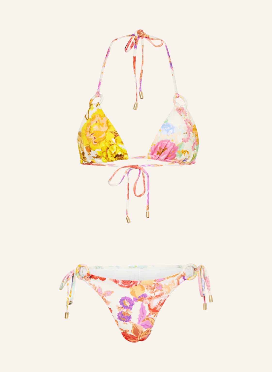 Image of Zimmermann Triangel-Bikini Raie pink