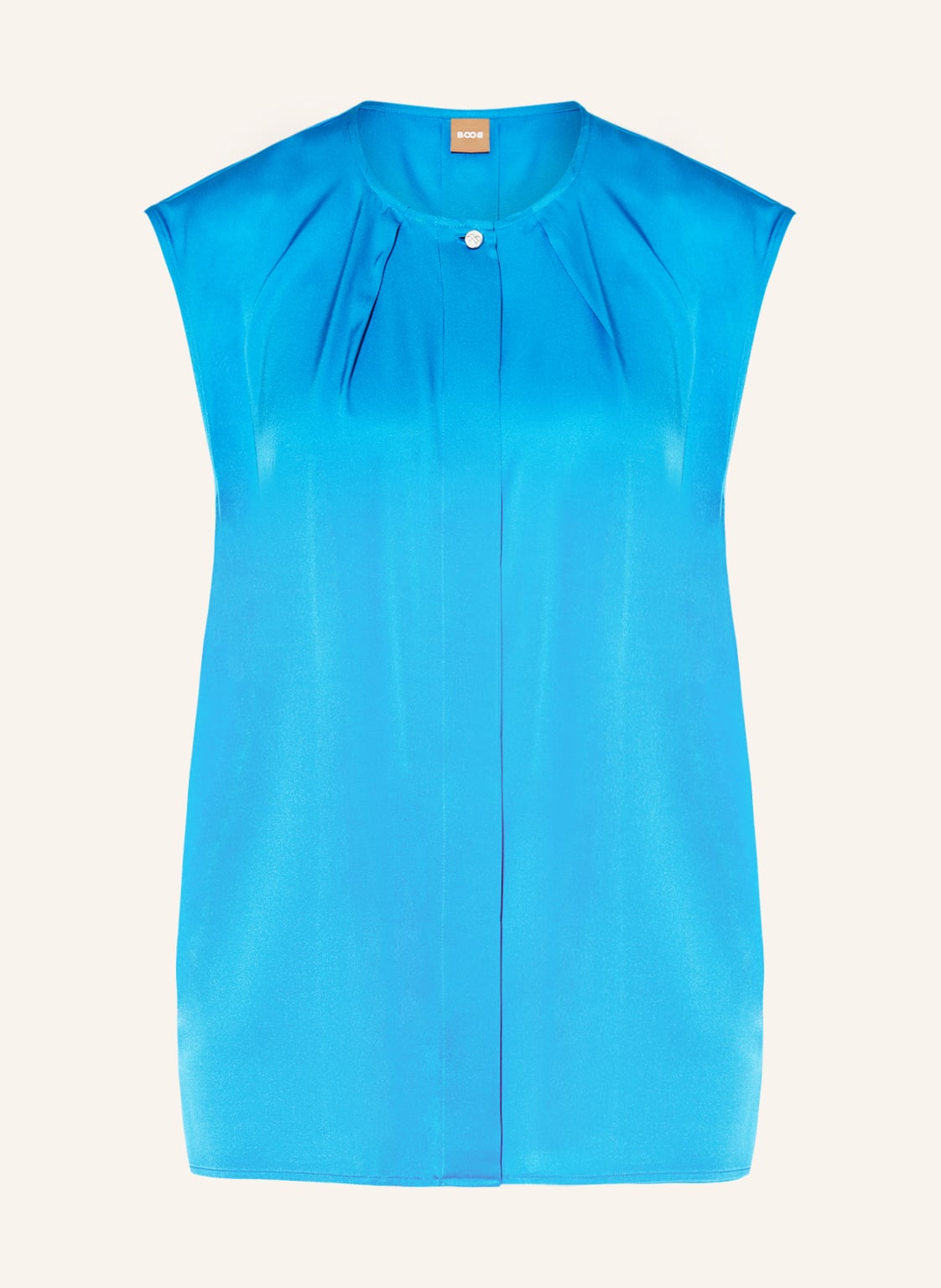 Image of Boss Blusentop Bielli Aus Seide blau