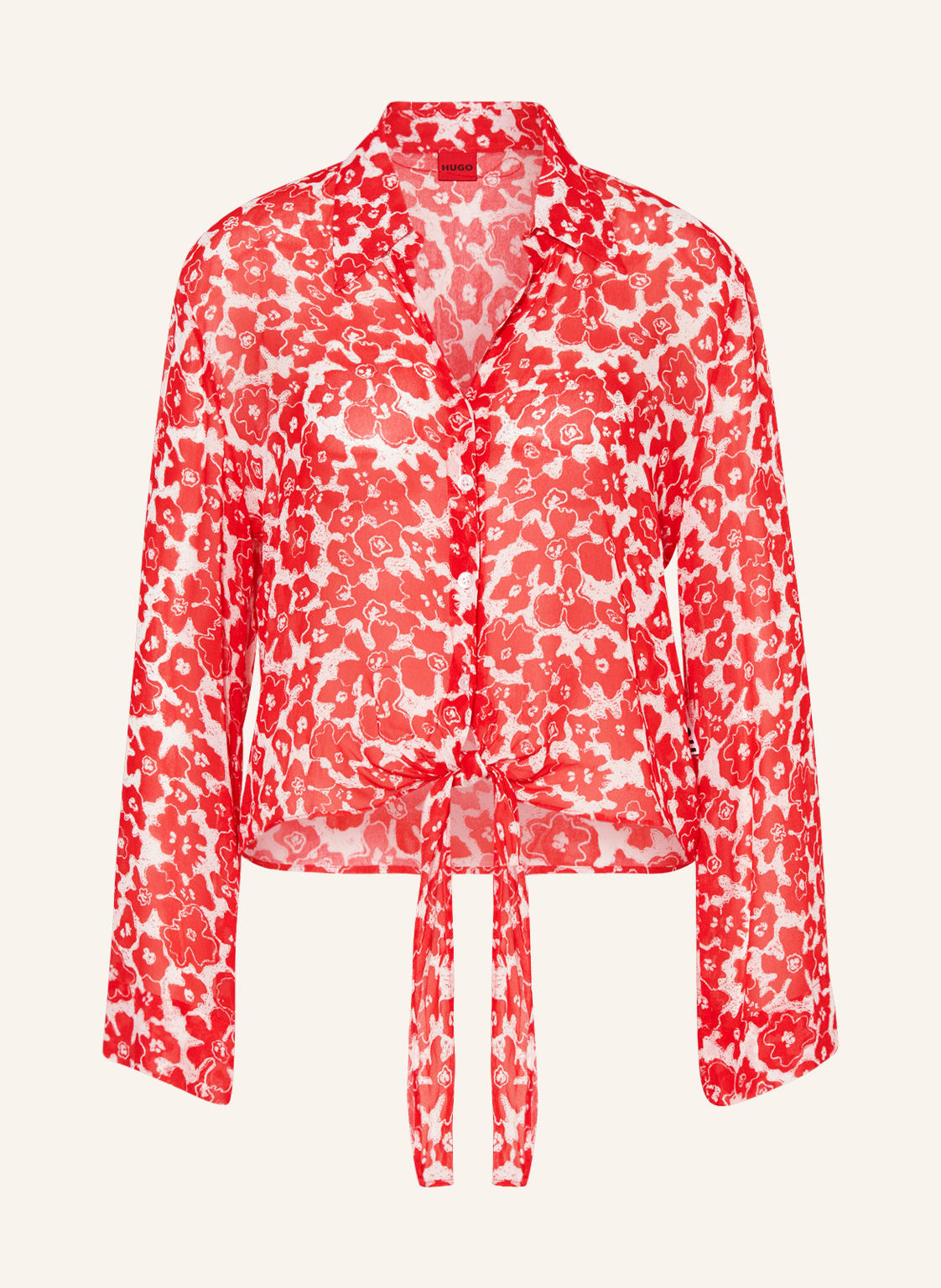 Image of Hugo Cropped-Hemdbluse Errika rot