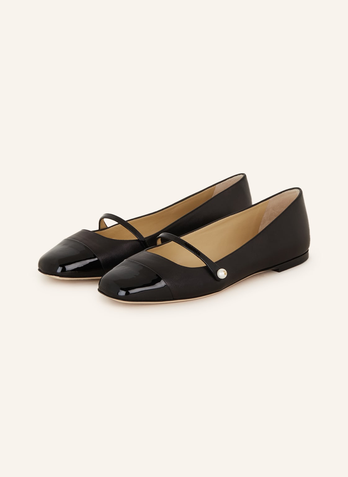 Image of Jimmy Choo Ballerinas Elisa Mit Perlen schwarz