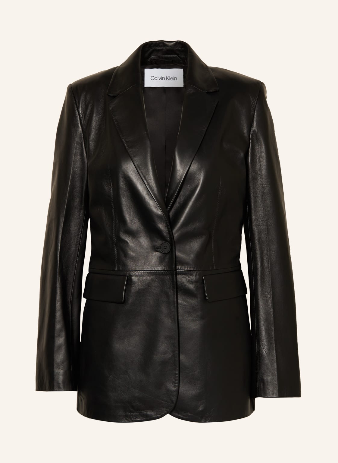 Image of Calvin Klein Lederblazer schwarz