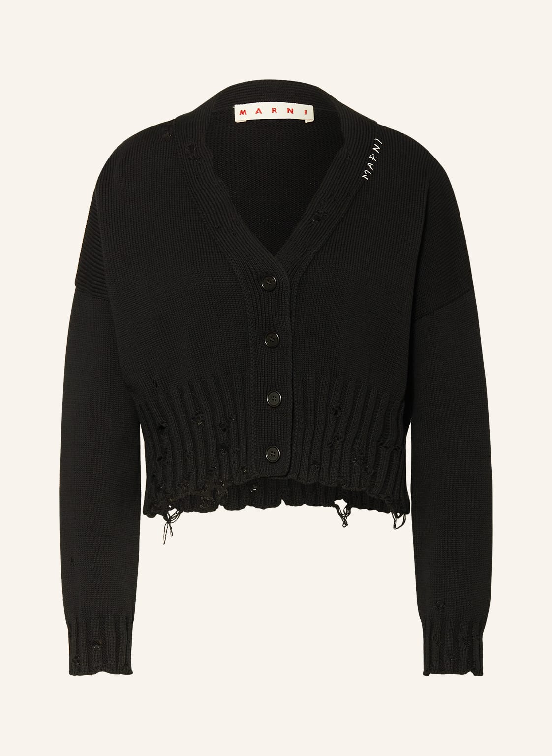 Image of Marni Strickjacke schwarz