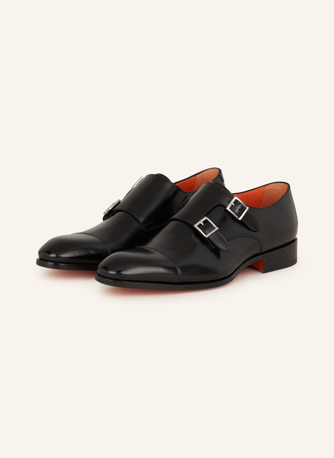 Image of Santoni Double-Monks schwarz