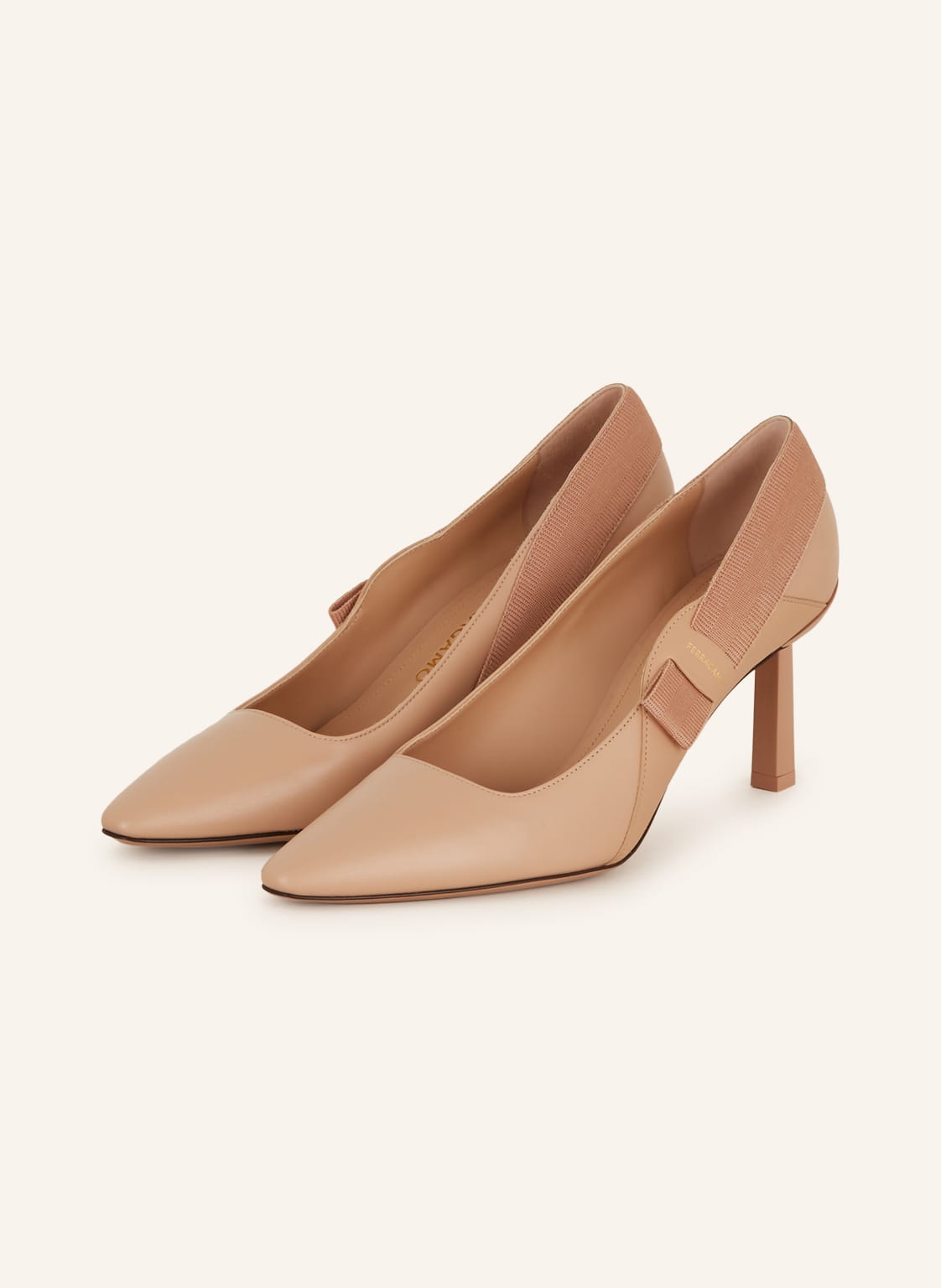 Image of Ferragamo Slingpumps Vissia 70 beige