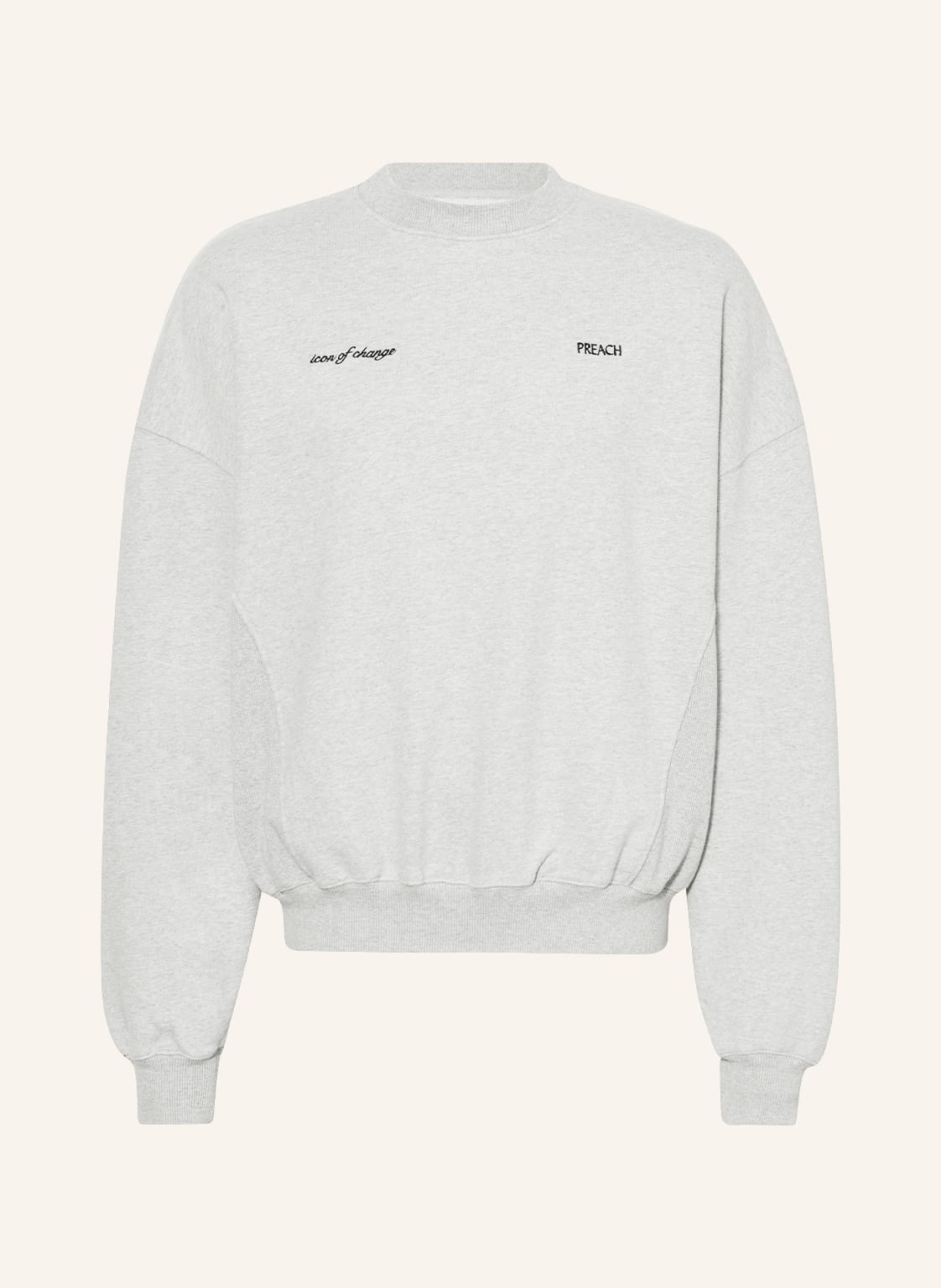 Image of Preach Sweatshirt Icon Of Change grau