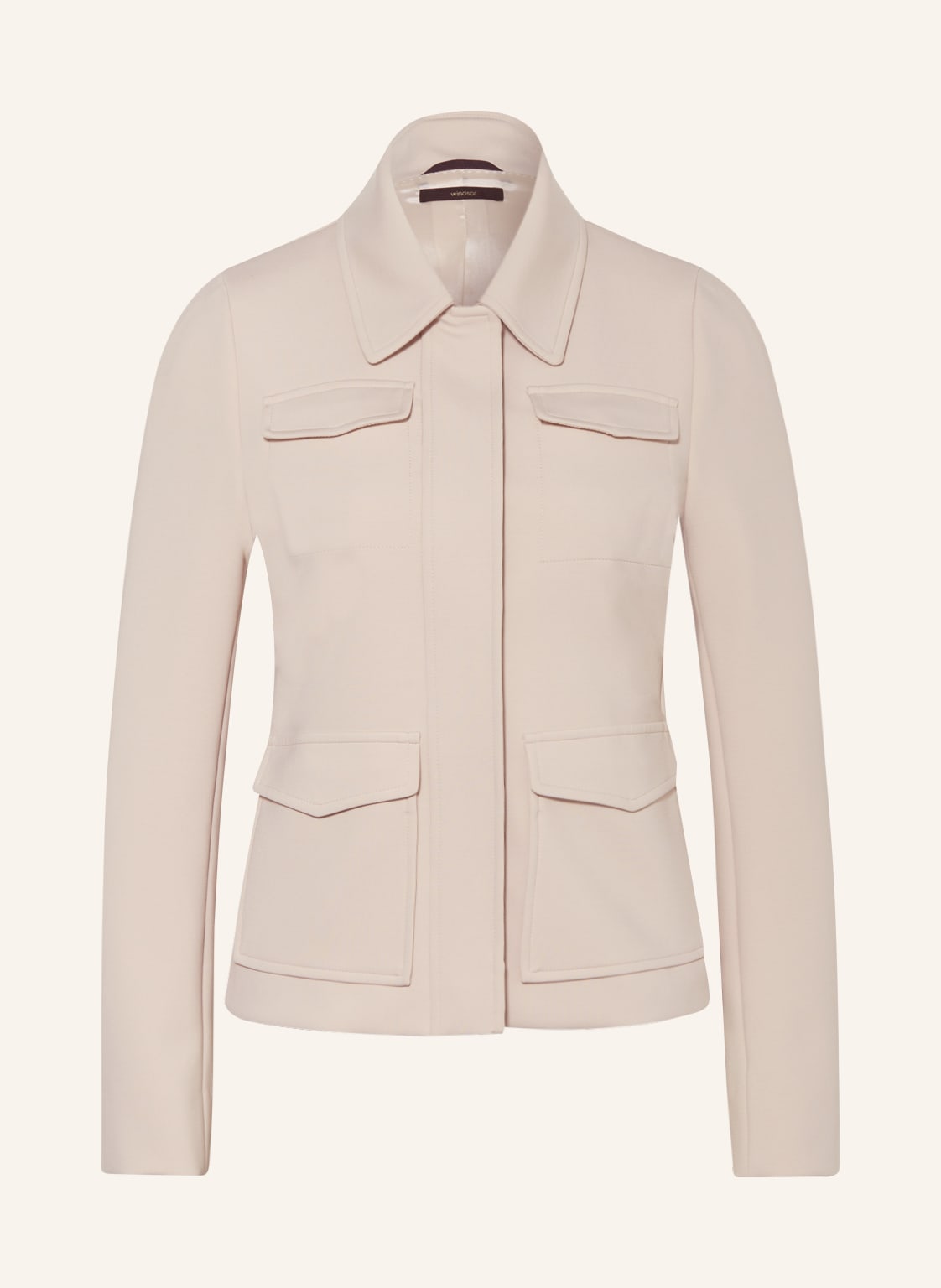 Image of Windsor. Jerseyjacke beige