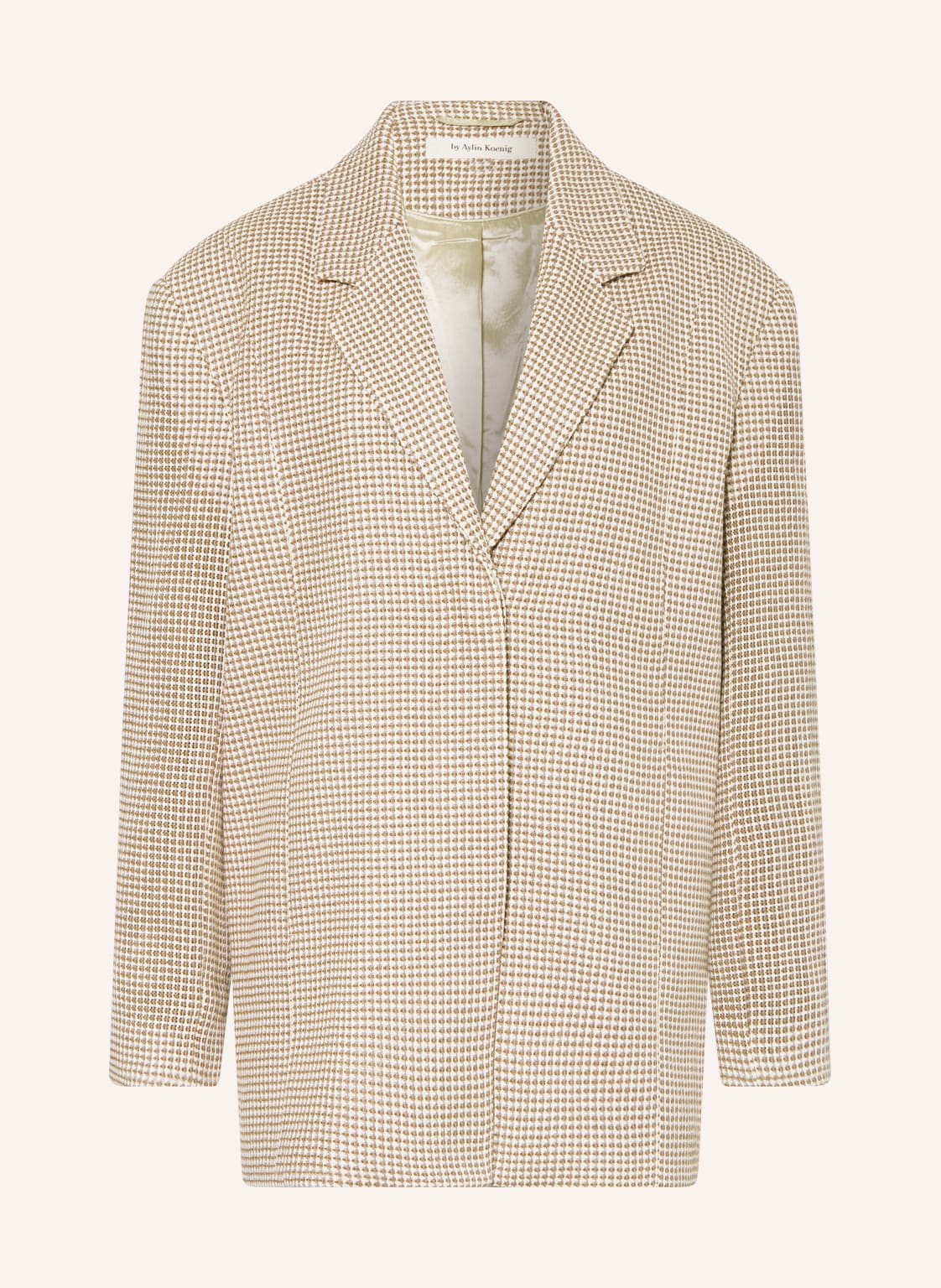 Image of By Aylin Koenig Strickblazer Hannah Mit Leinen weiss