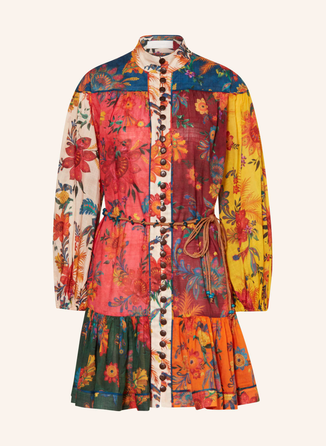 Image of Zimmermann Hemdblusenkleid Ginger rot