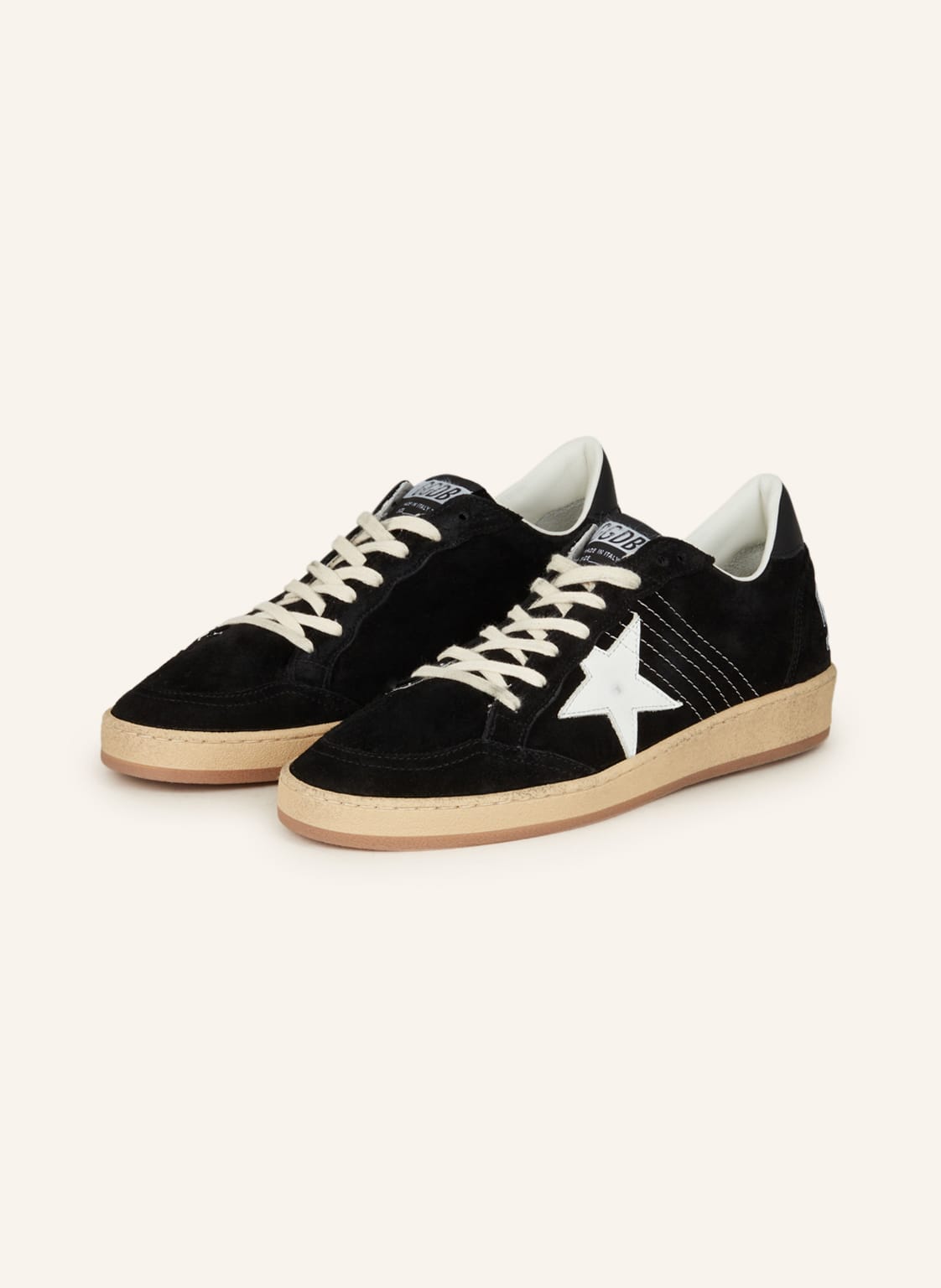 Image of Golden Goose Sneaker Ballstar Suede schwarz