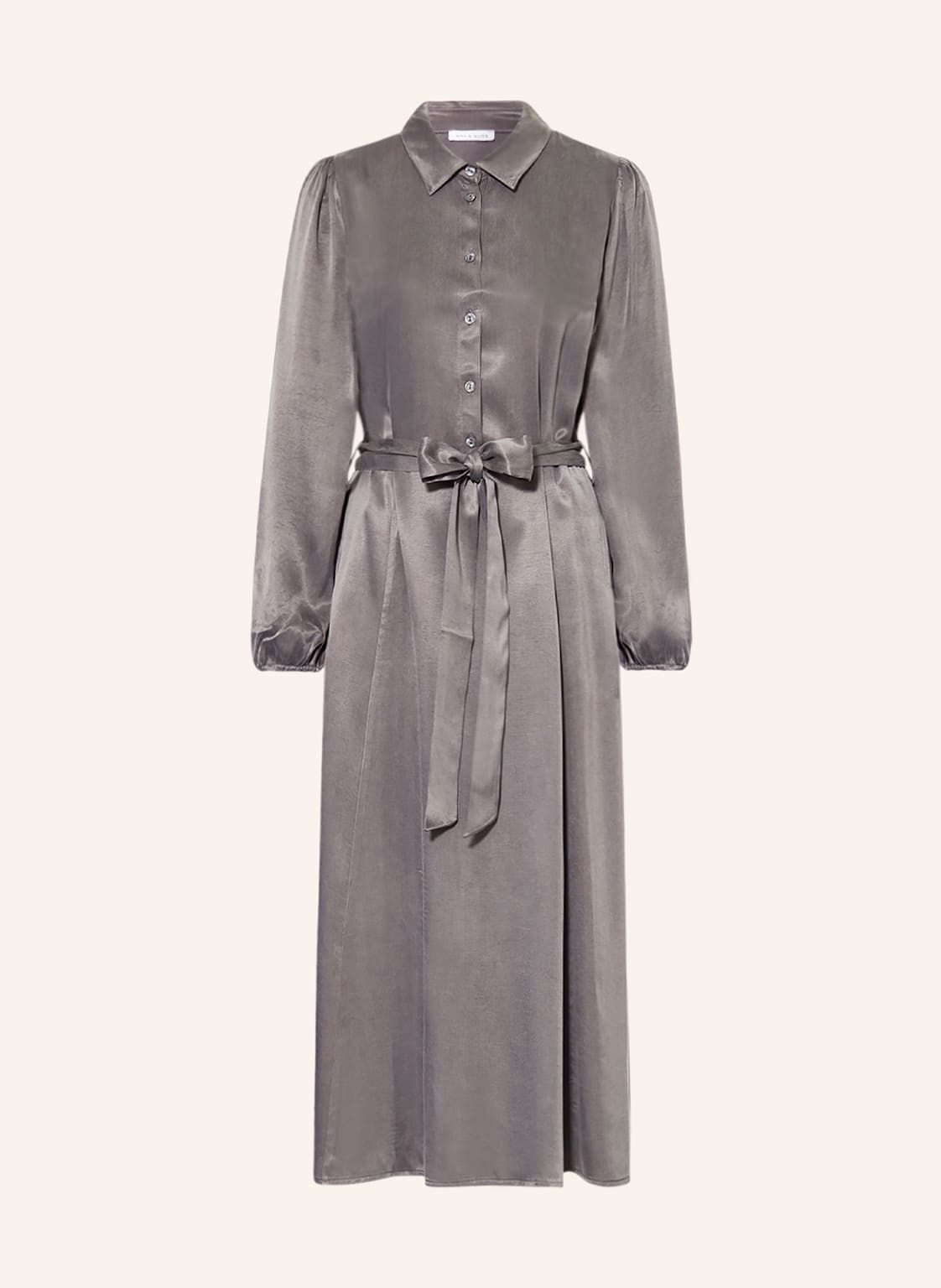 Image of Mrs & Hugs Satinkleid grau
