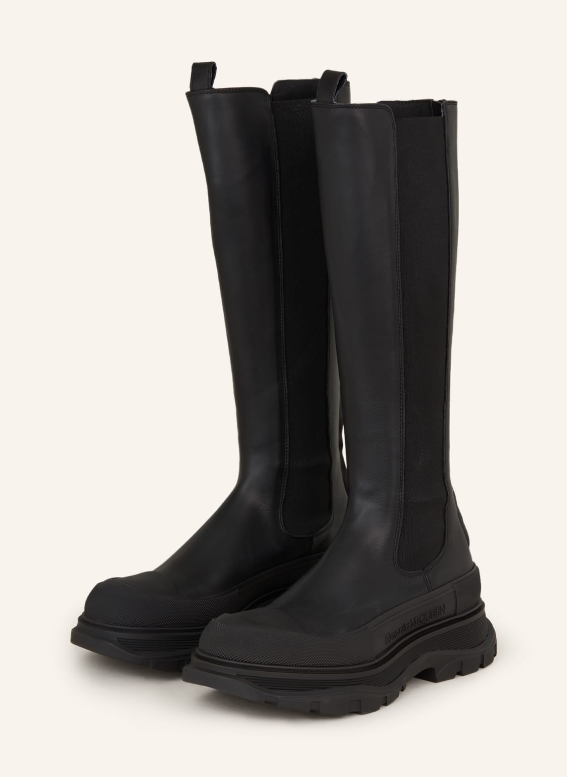 Image of Alexander Mcqueen Stiefel Tread Slick schwarz