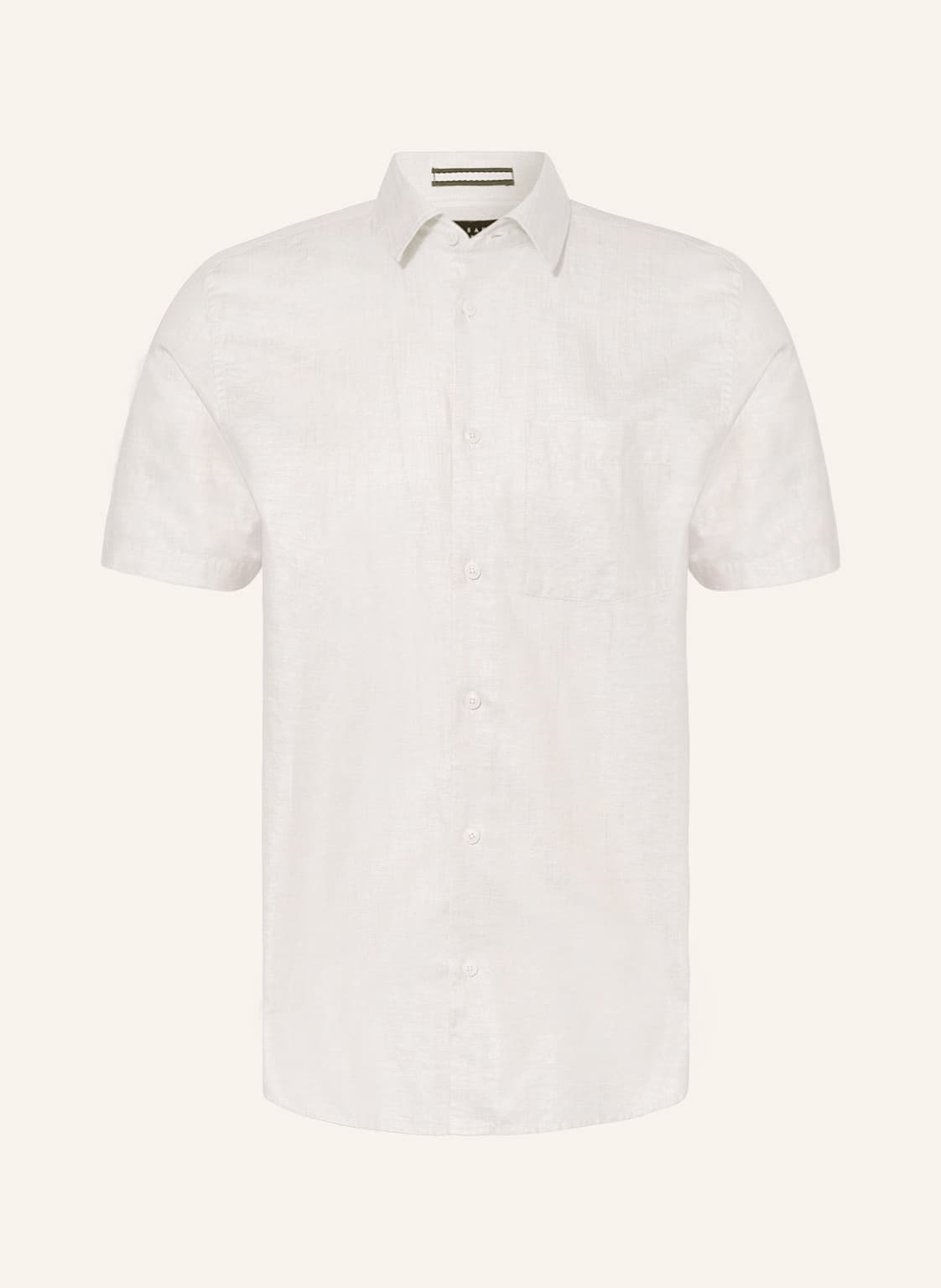 Image of Ted Baker Kurzarm-Hemd Kingfrd Regular Fit Mit Leinen beige