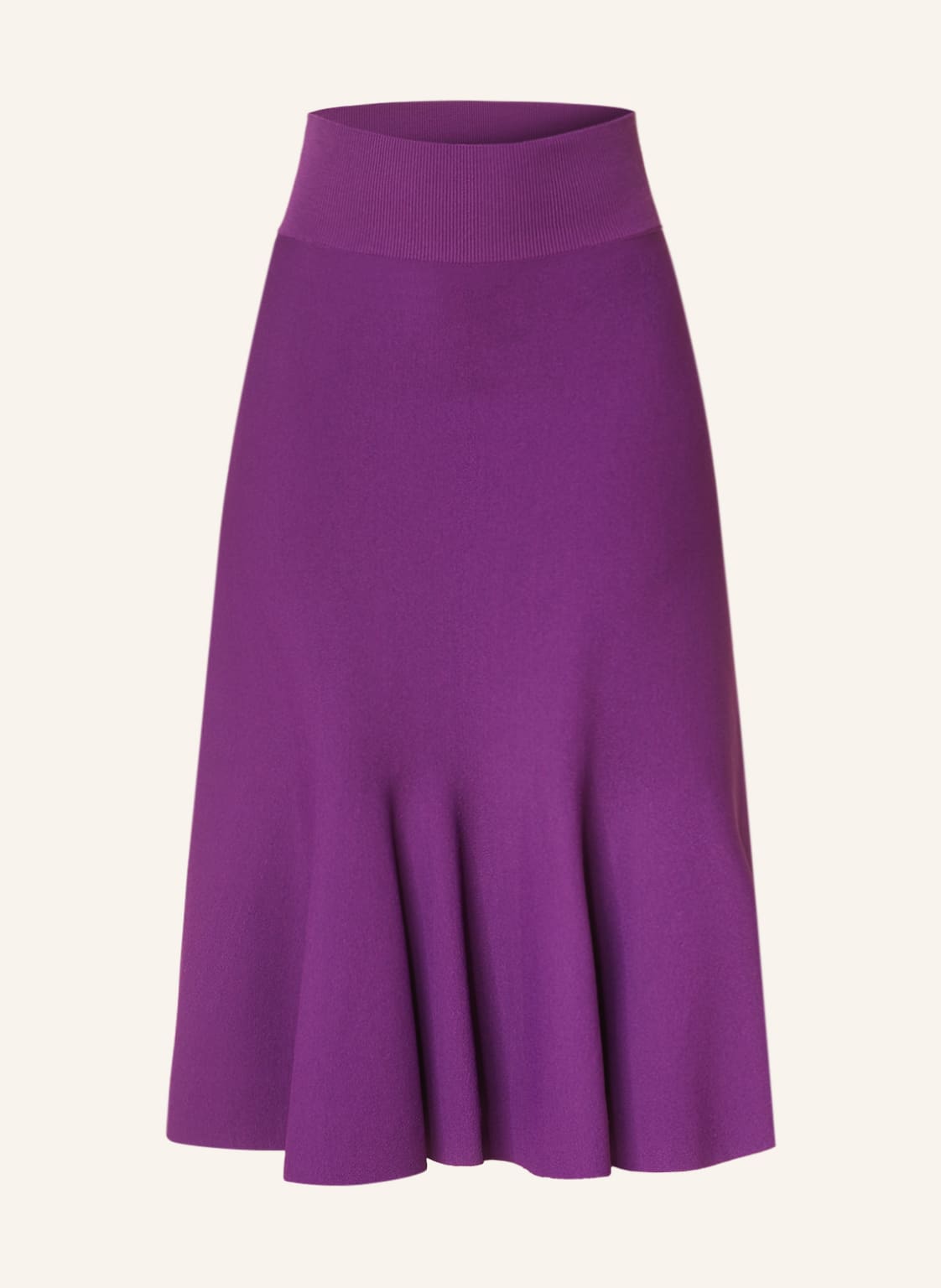 Image of Stella Mccartney Strickrock Mit Volants violett