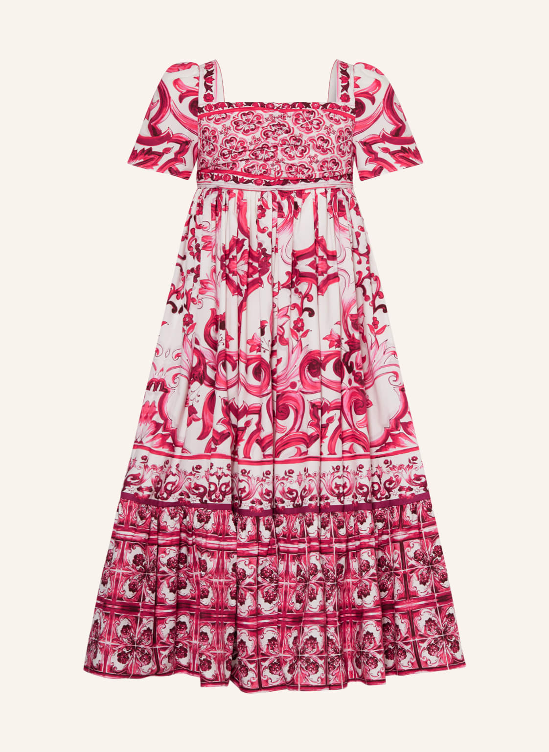 Image of Dolce & Gabbana Kleid Maioliche pink