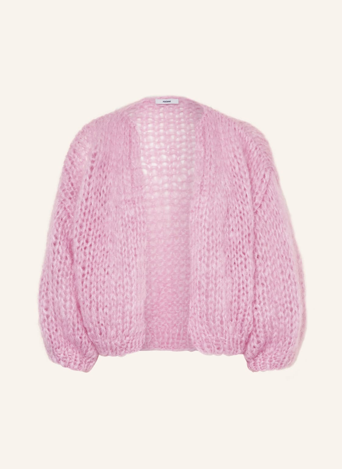 Image of Maiami Oversized-Strickhülle Aus Mohair rosa