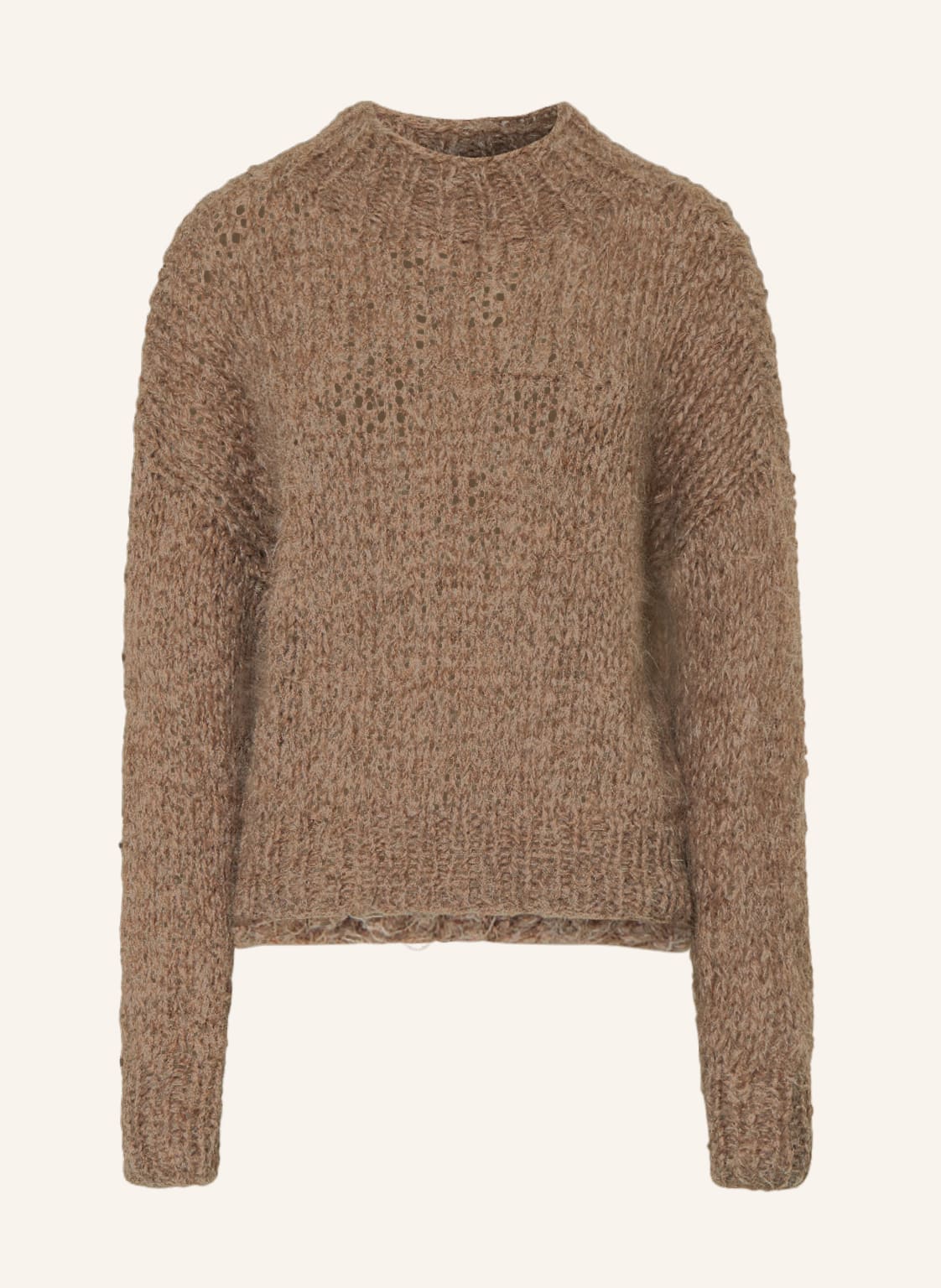 Image of Maiami Oversized-Pullover Aus Alpaka braun