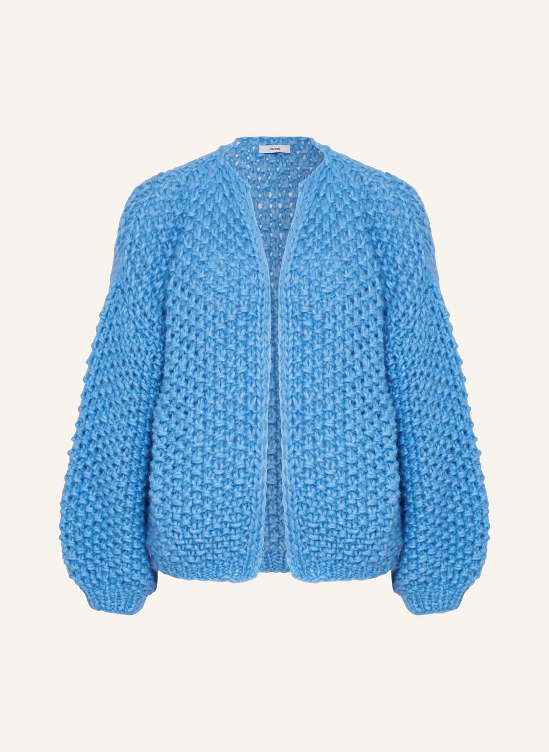 Image of Maiami Oversized-Strickhülle Aus Alpaka blau