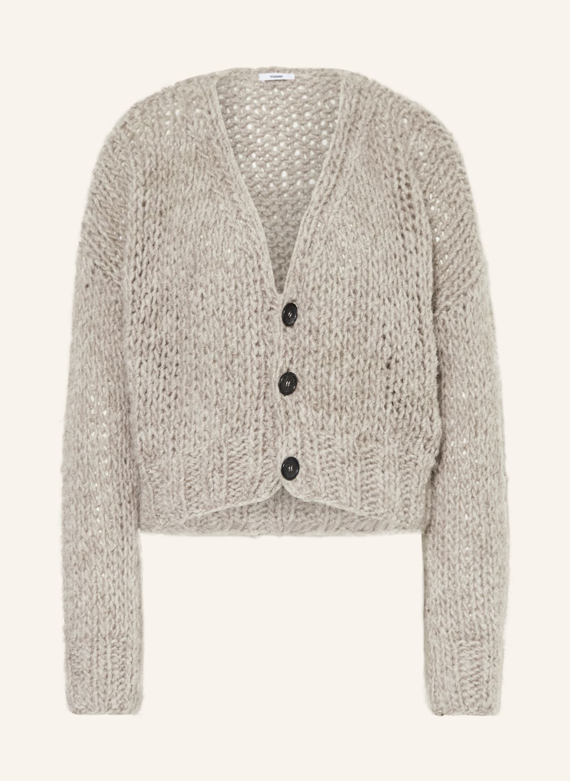Image of Maiami Strickjacke Aus Alpaka grau