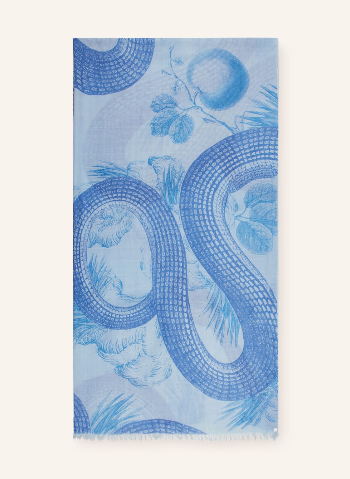 Image of Friendly Hunting Cashmere-Schal Garden Of Eden blau