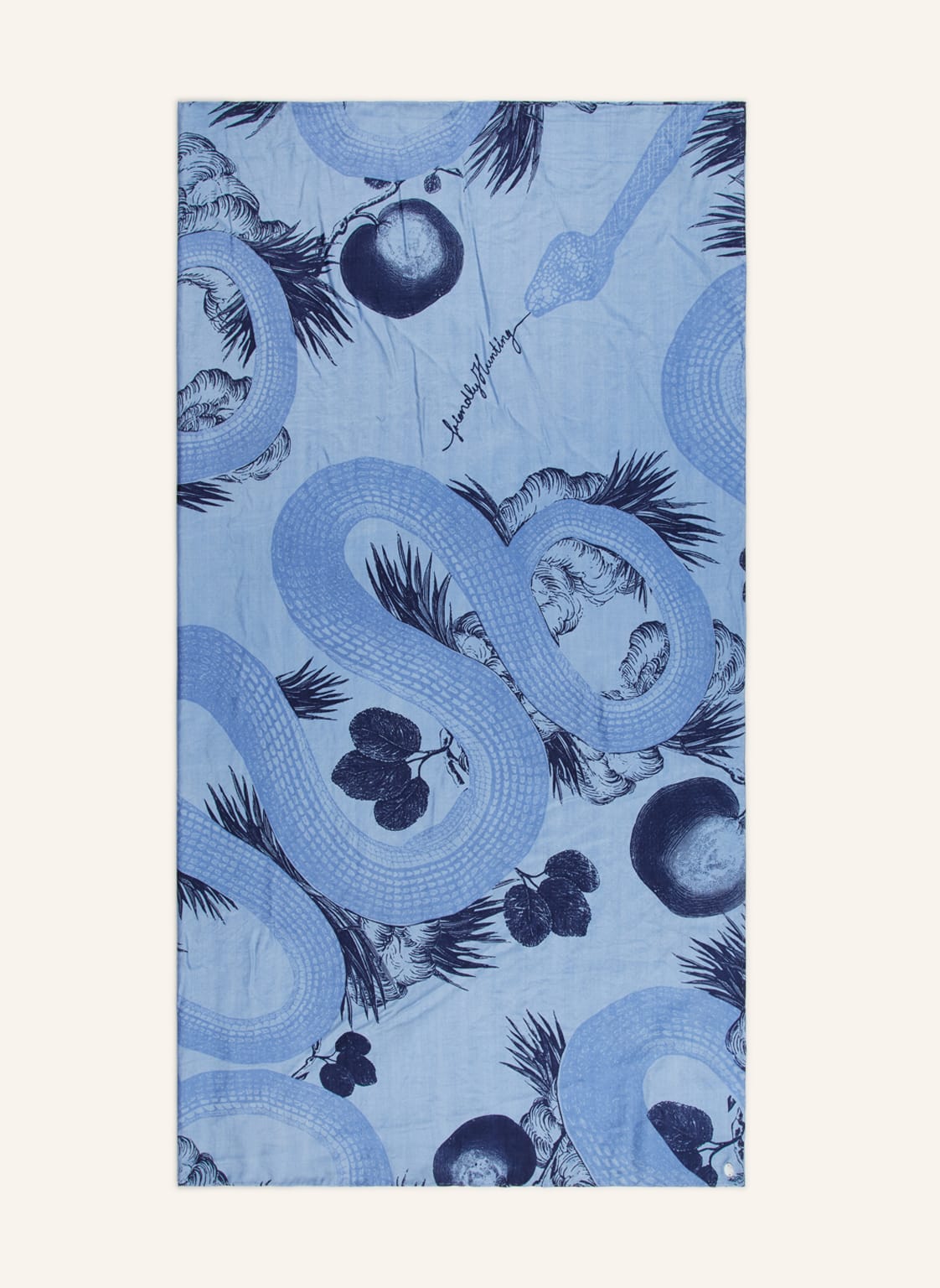 Image of Friendly Hunting Seidentuch Garden Eden blau