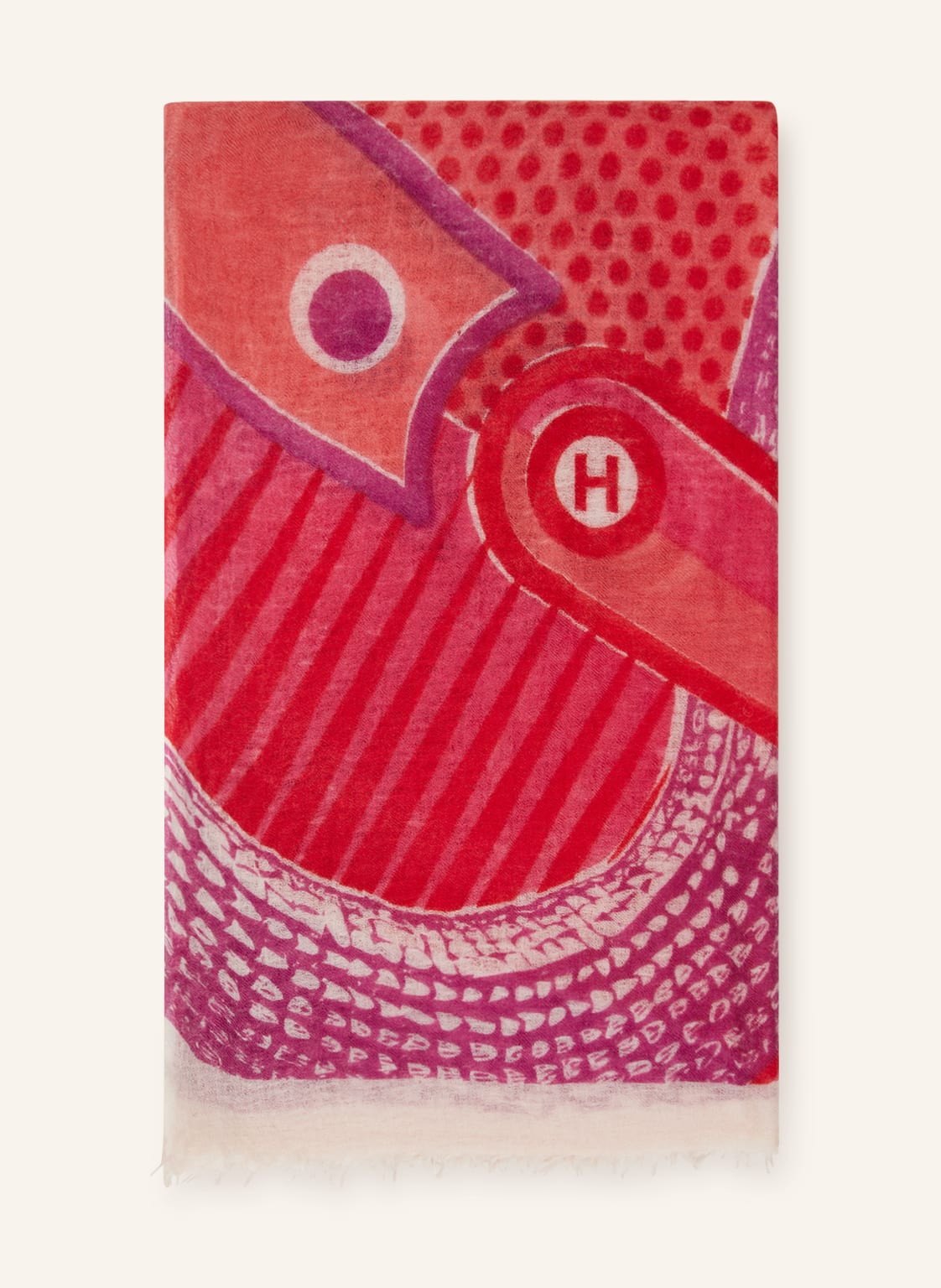 Image of Friendly Hunting Cashmere-Schal Pinball Garden Eden pink