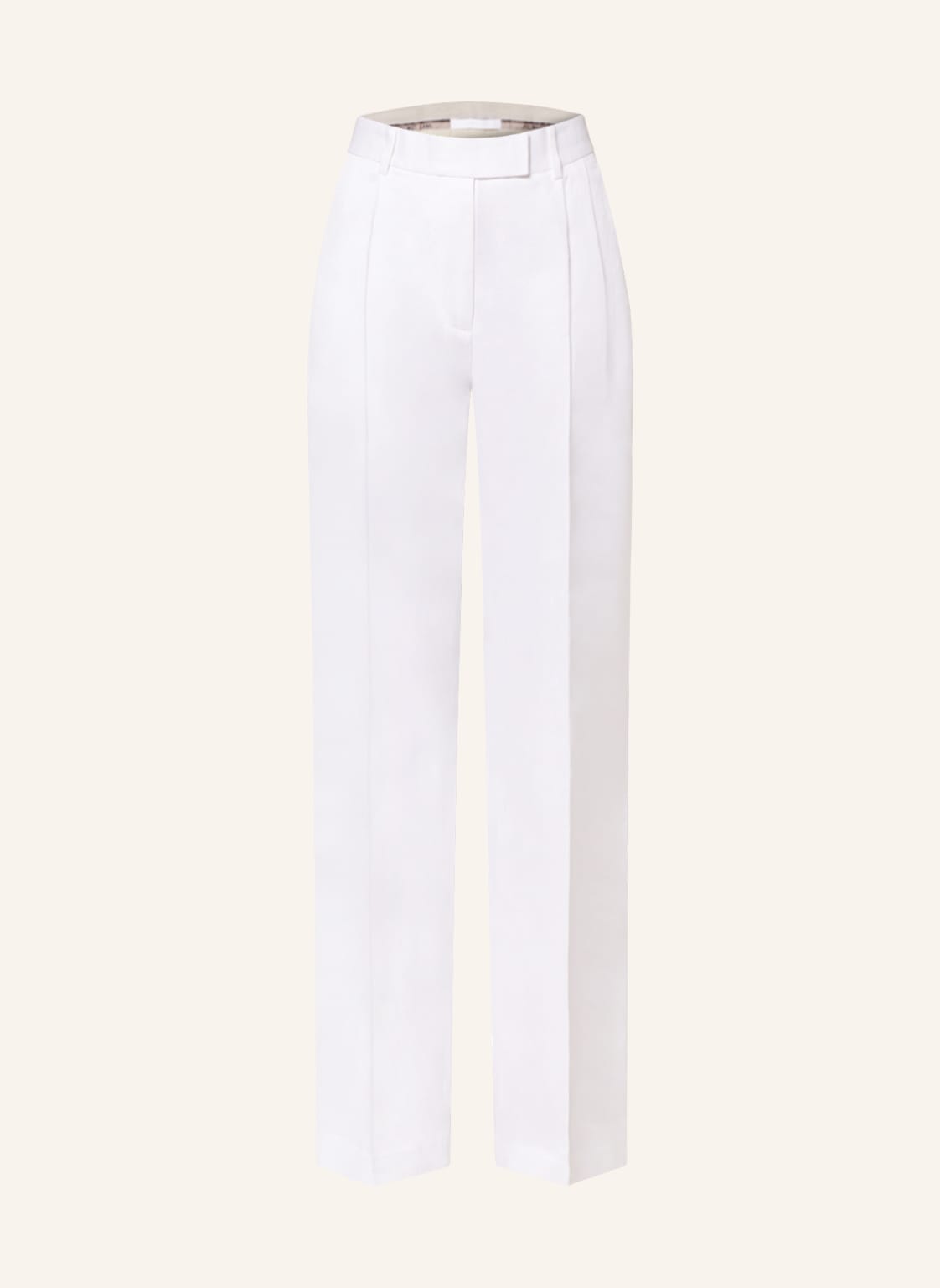 Image of Helmut Lang Marlenehose Mit Leinen weiss