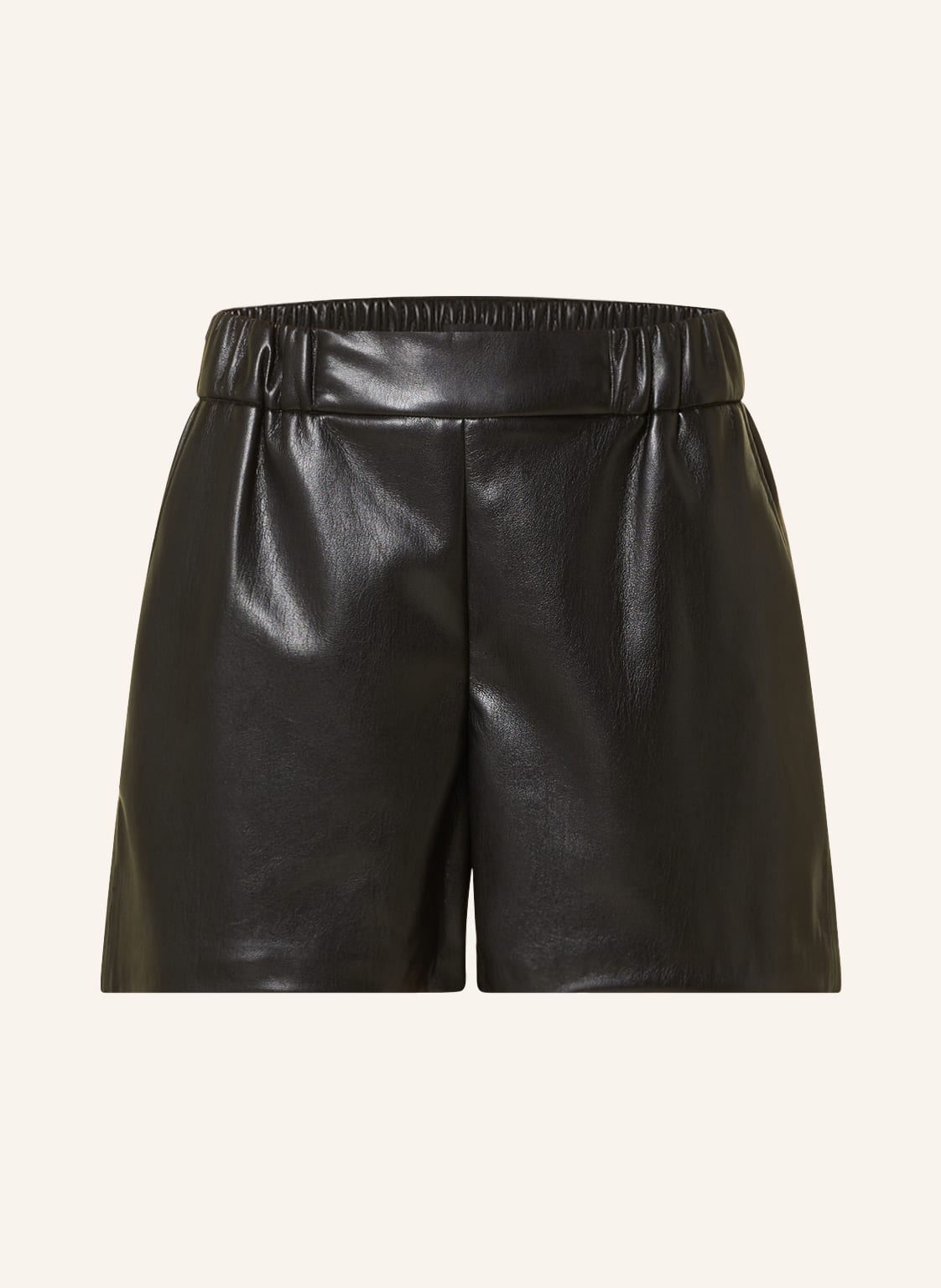 Image of Anine Bing Shorts Koa In Lederoptik schwarz