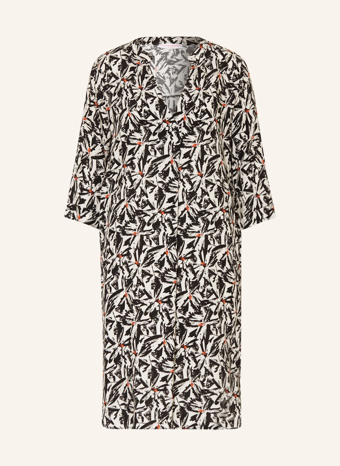 Image of Frieda & Freddies Kleid Mit 3/4-Arm schwarz