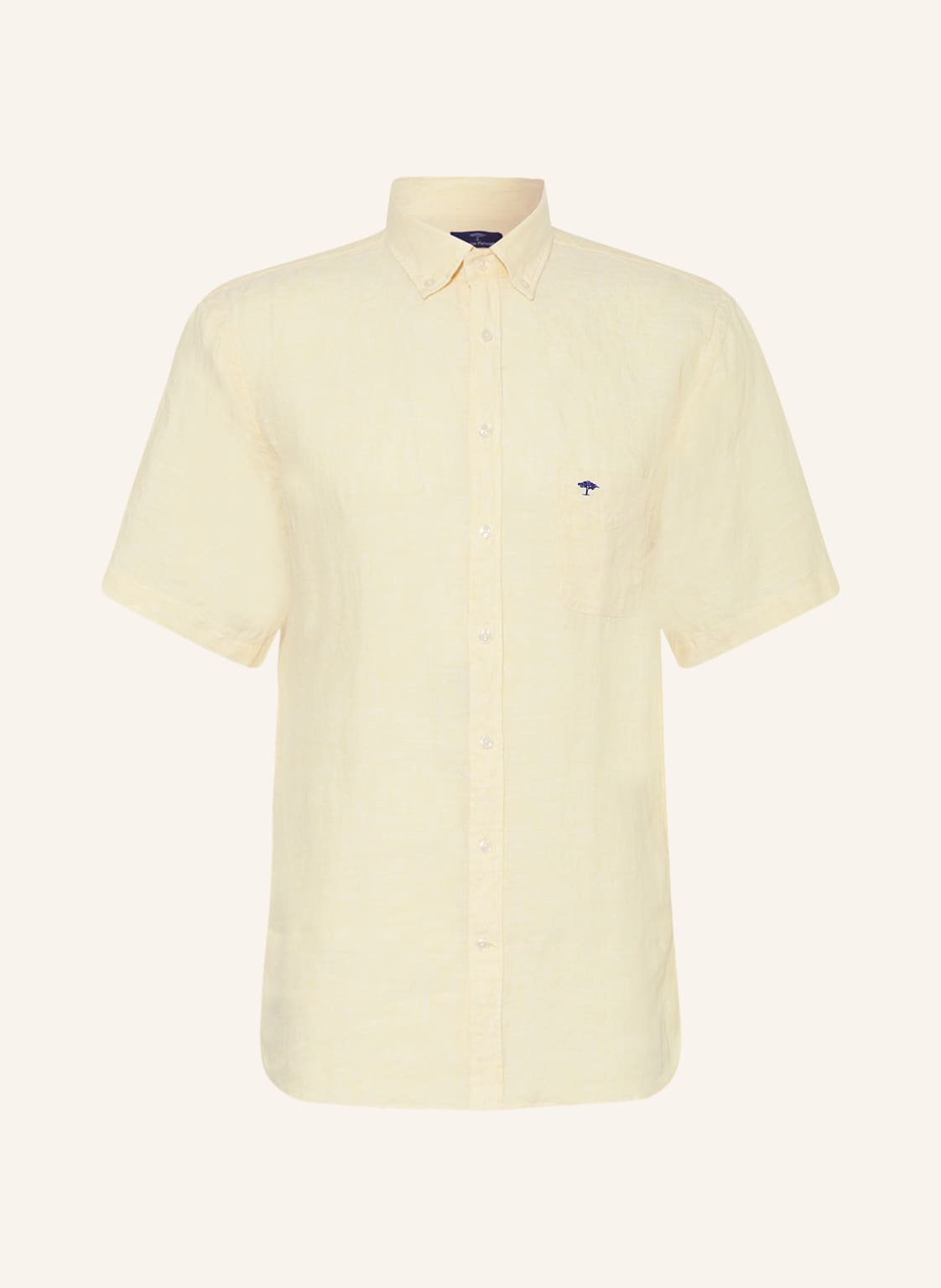 Image of Fynch-Hatton Leinenhemd Casual Fit gelb