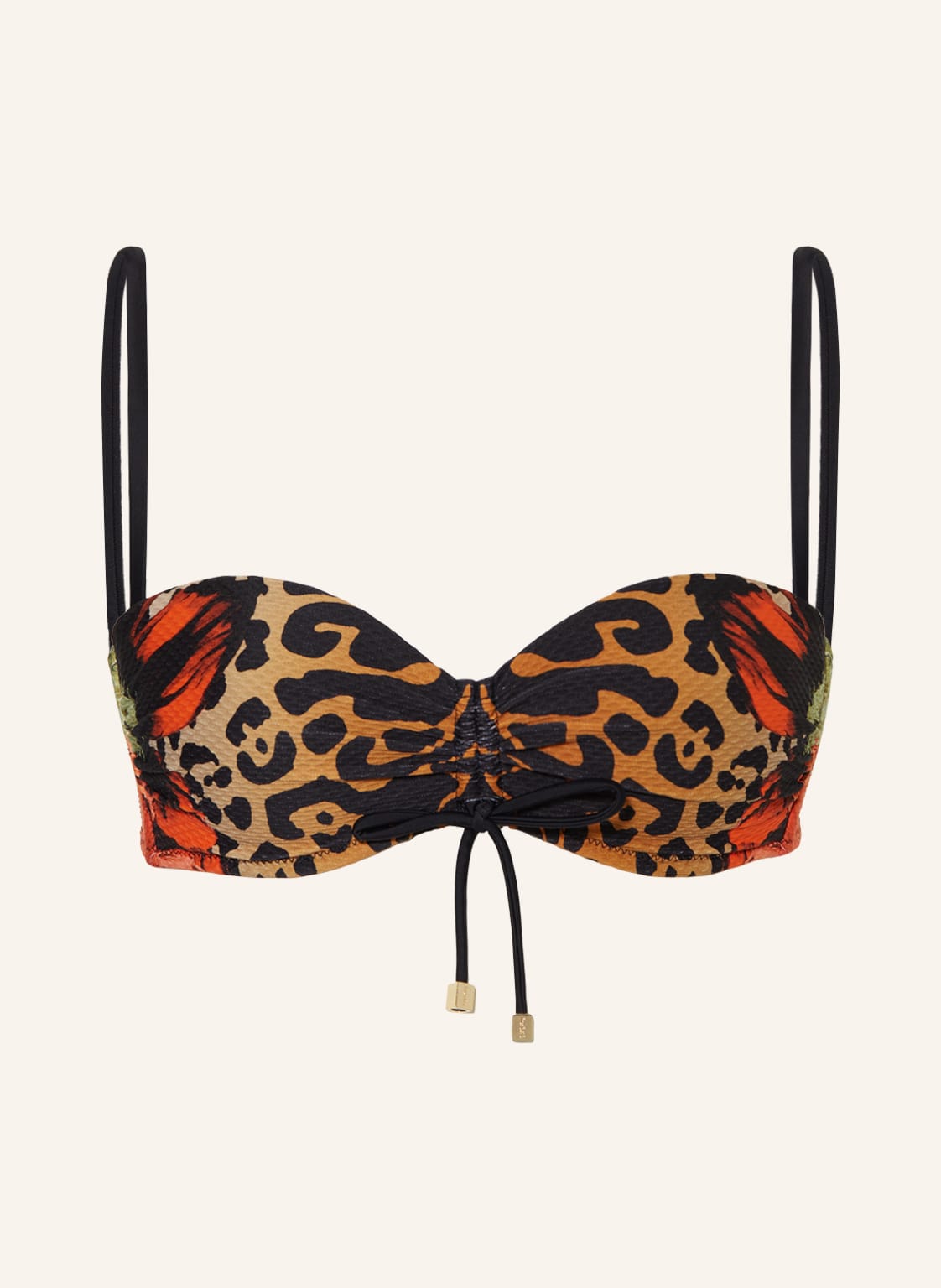 Image of Heidi Klein Bügel-Bikini-Top Leopard schwarz