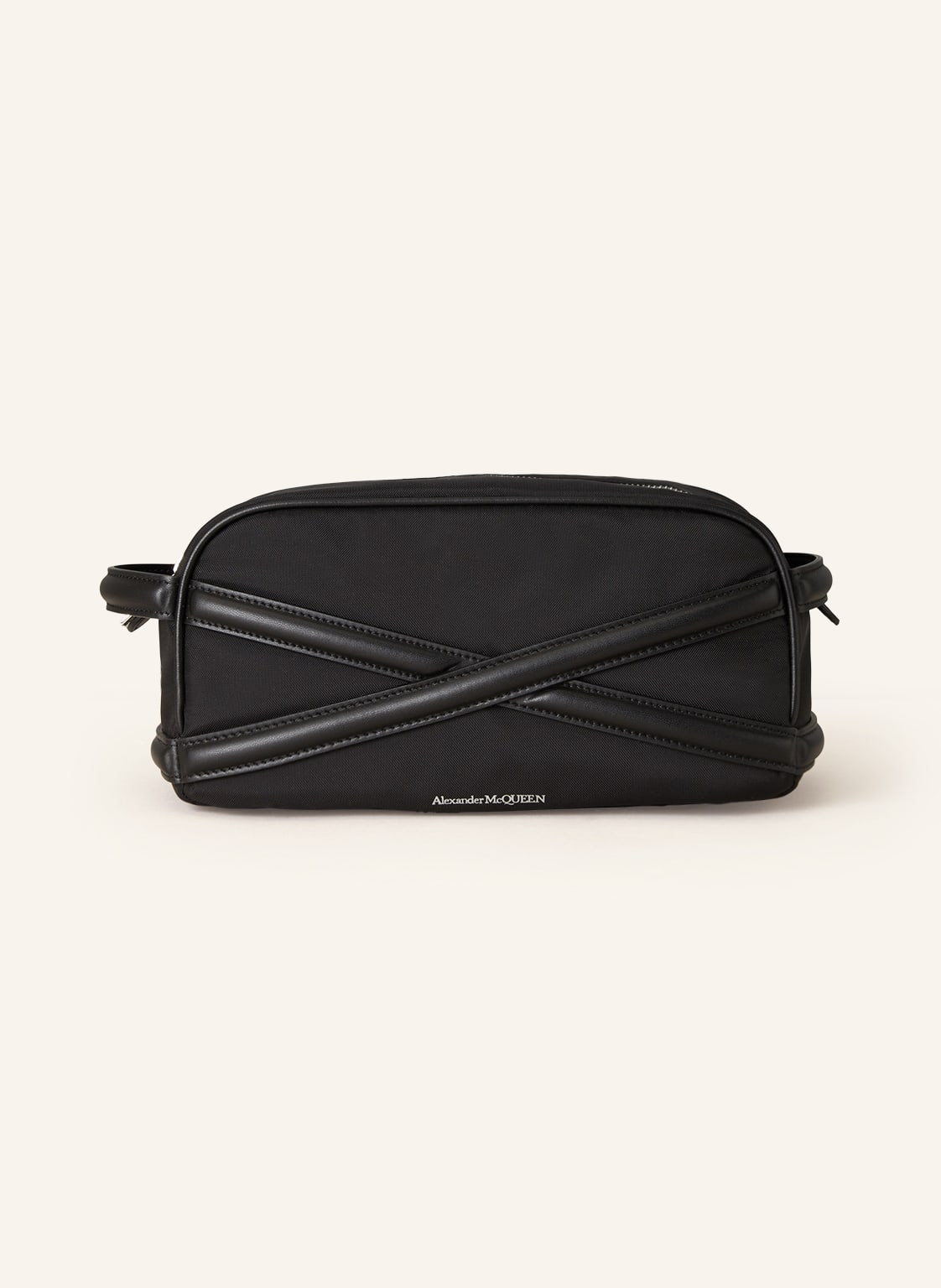 Image of Alexander Mcqueen Kulturtasche Harness schwarz