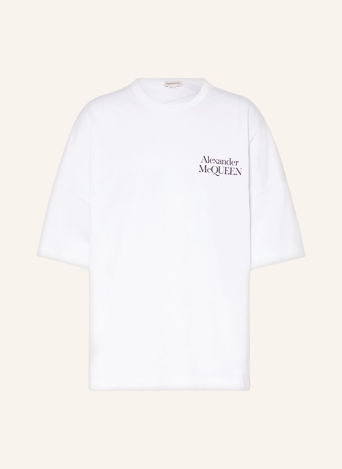 Image of Alexander Mcqueen Oversized-Shirt weiss