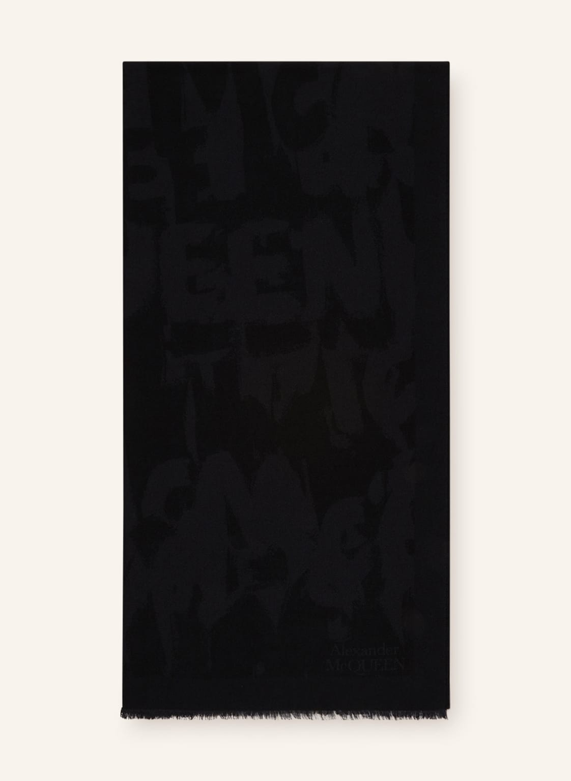 Image of Alexander Mcqueen Schal Mit Seide schwarz