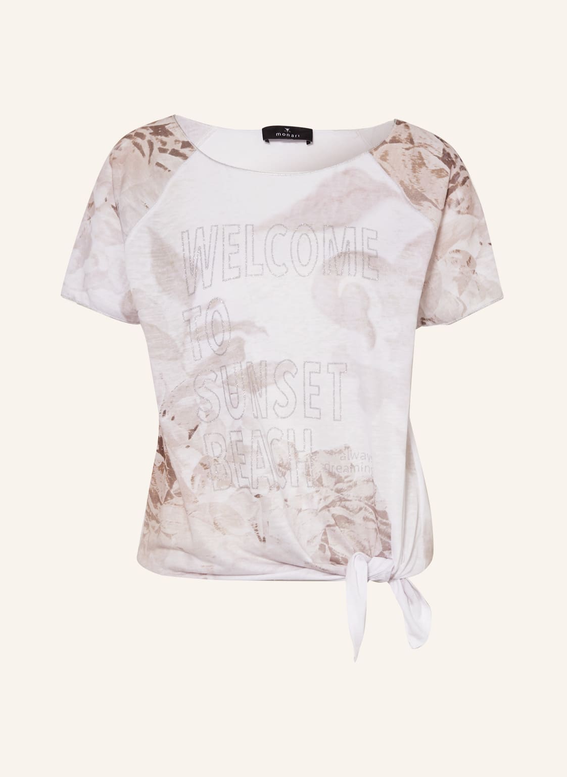 Image of Monari T-Shirt Mit Glitzergarn rosa