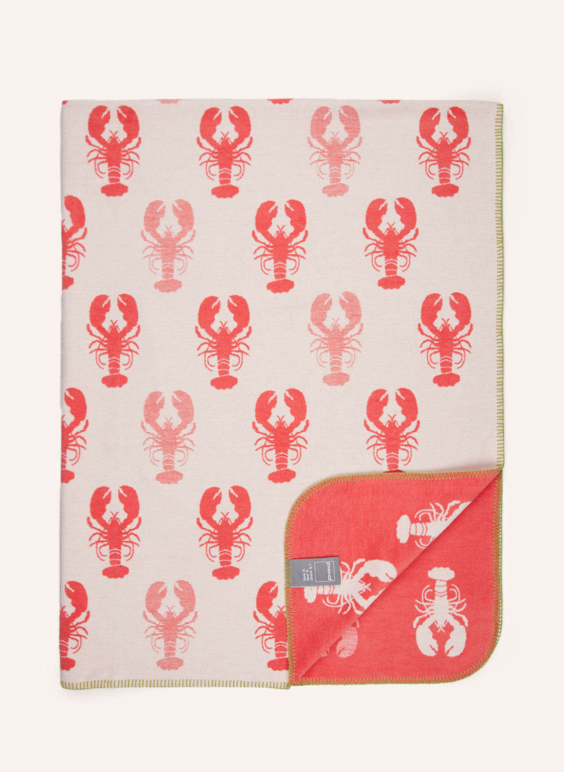 Image of Pad Plaid Lobster pink